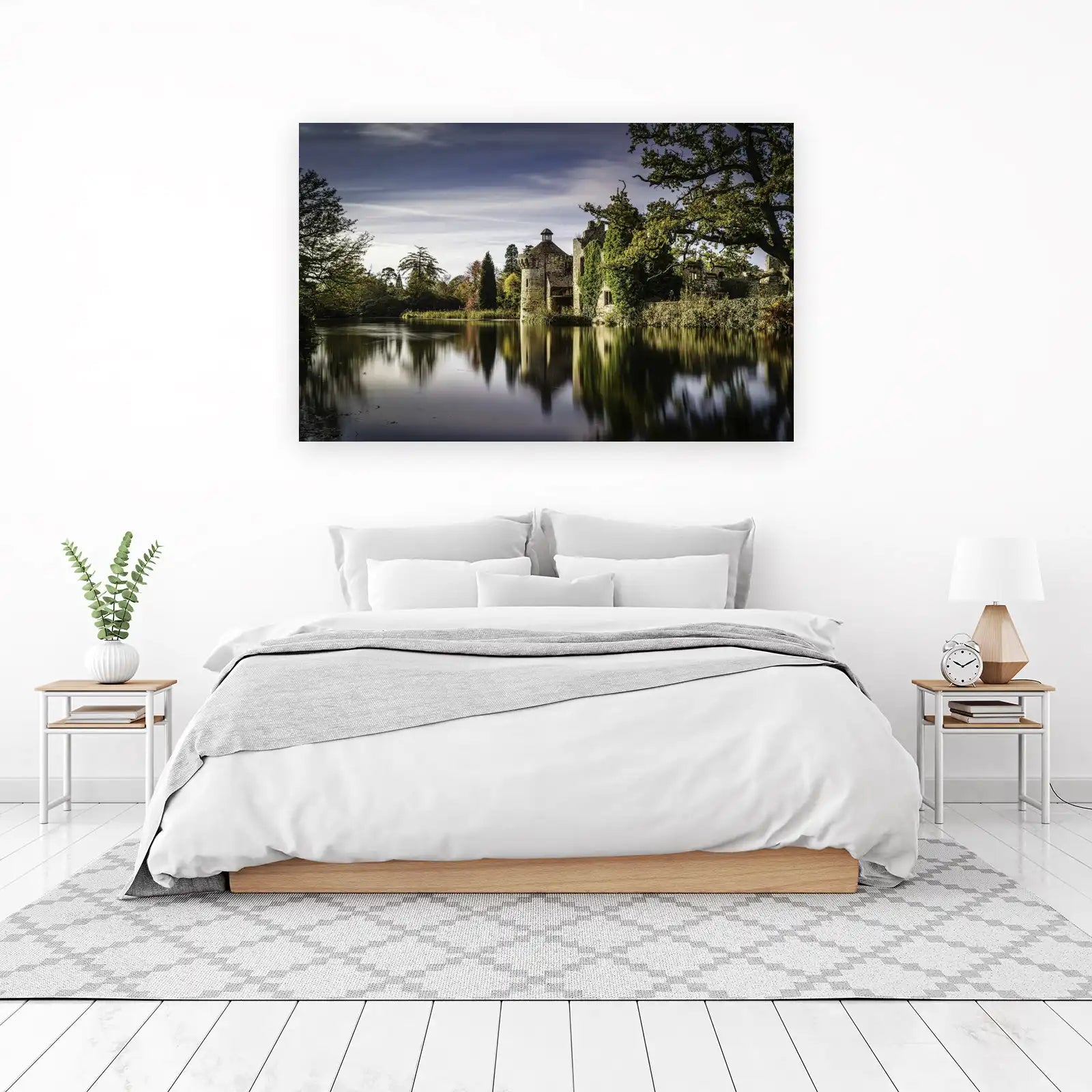Mystical Castle Lake Wall Art Wall Art