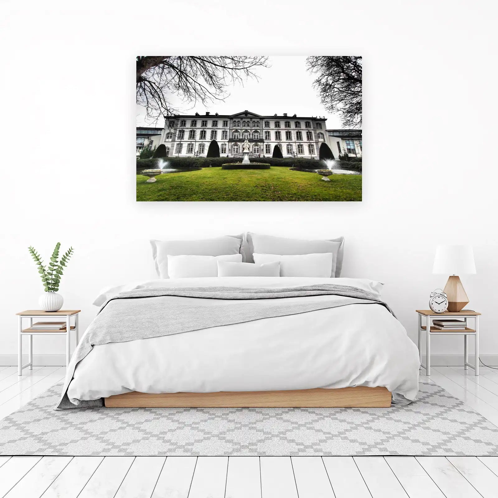 Elegant Mansion Landscape Wall Art