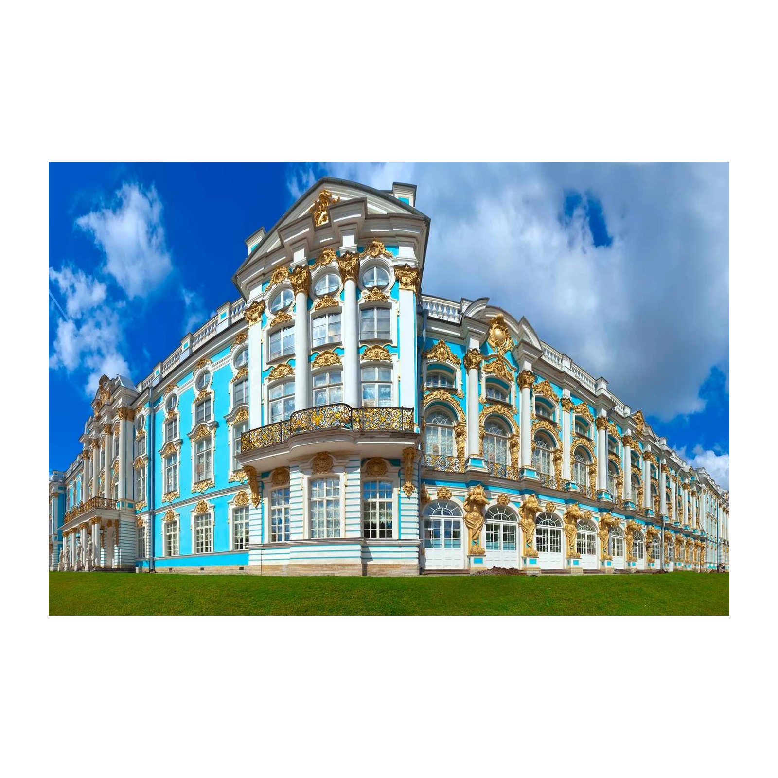Baroque Palace Blue & Gold Wall Art
