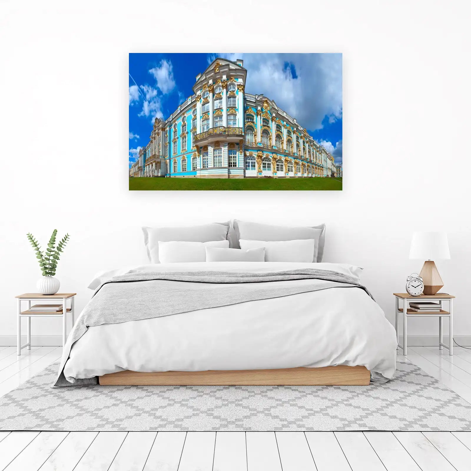 Baroque Palace Blue & Gold Wall Art