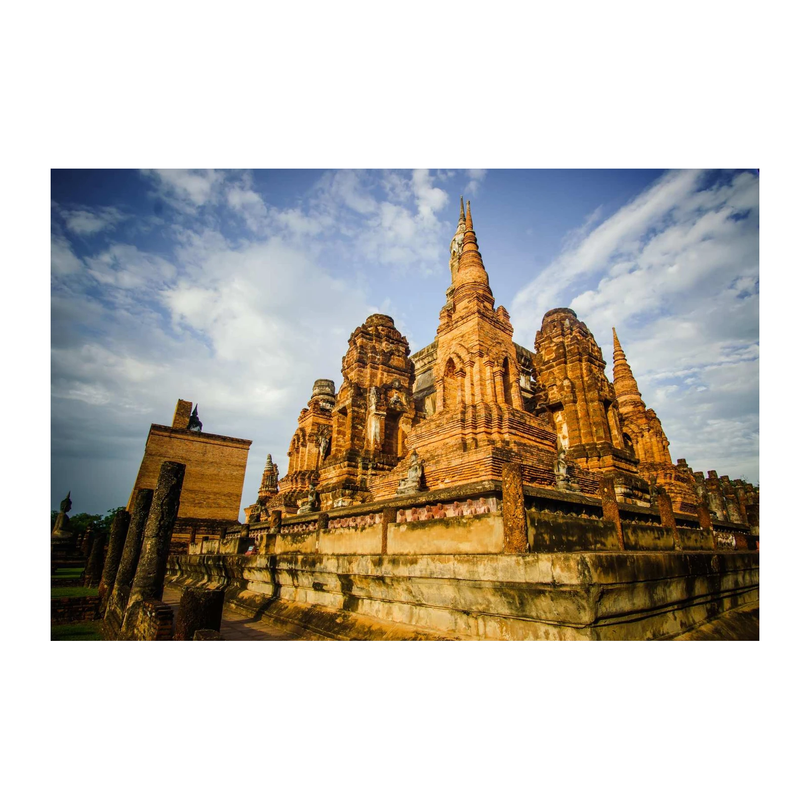 Ancient Temple Thailand Landscape Wall Art