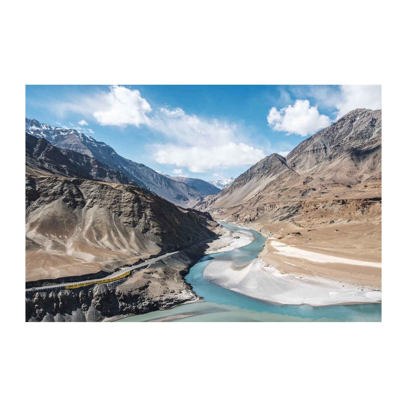 Serene Mountain River Landscape Wall Art