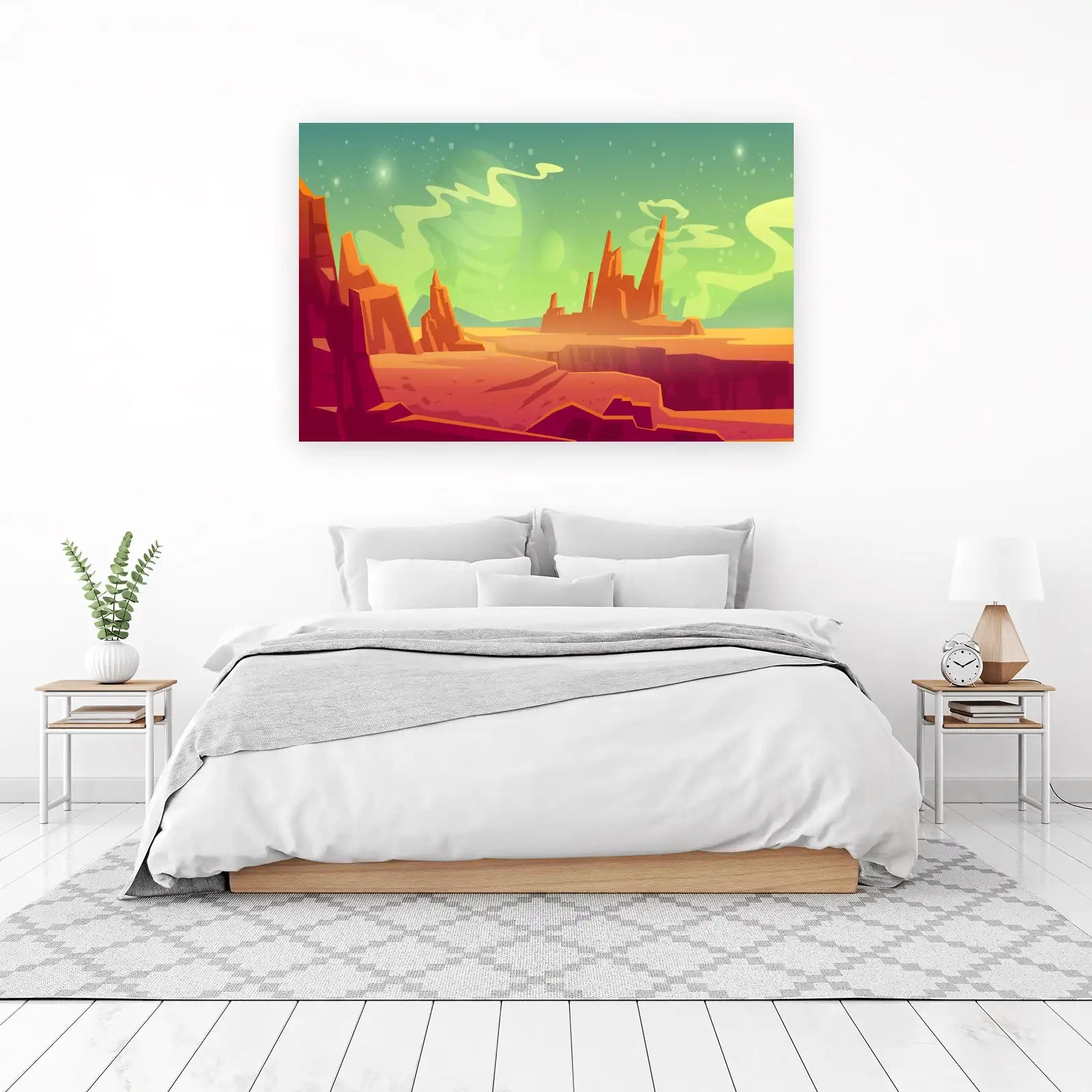 Alien Landscape Sci-Fi Wall Art