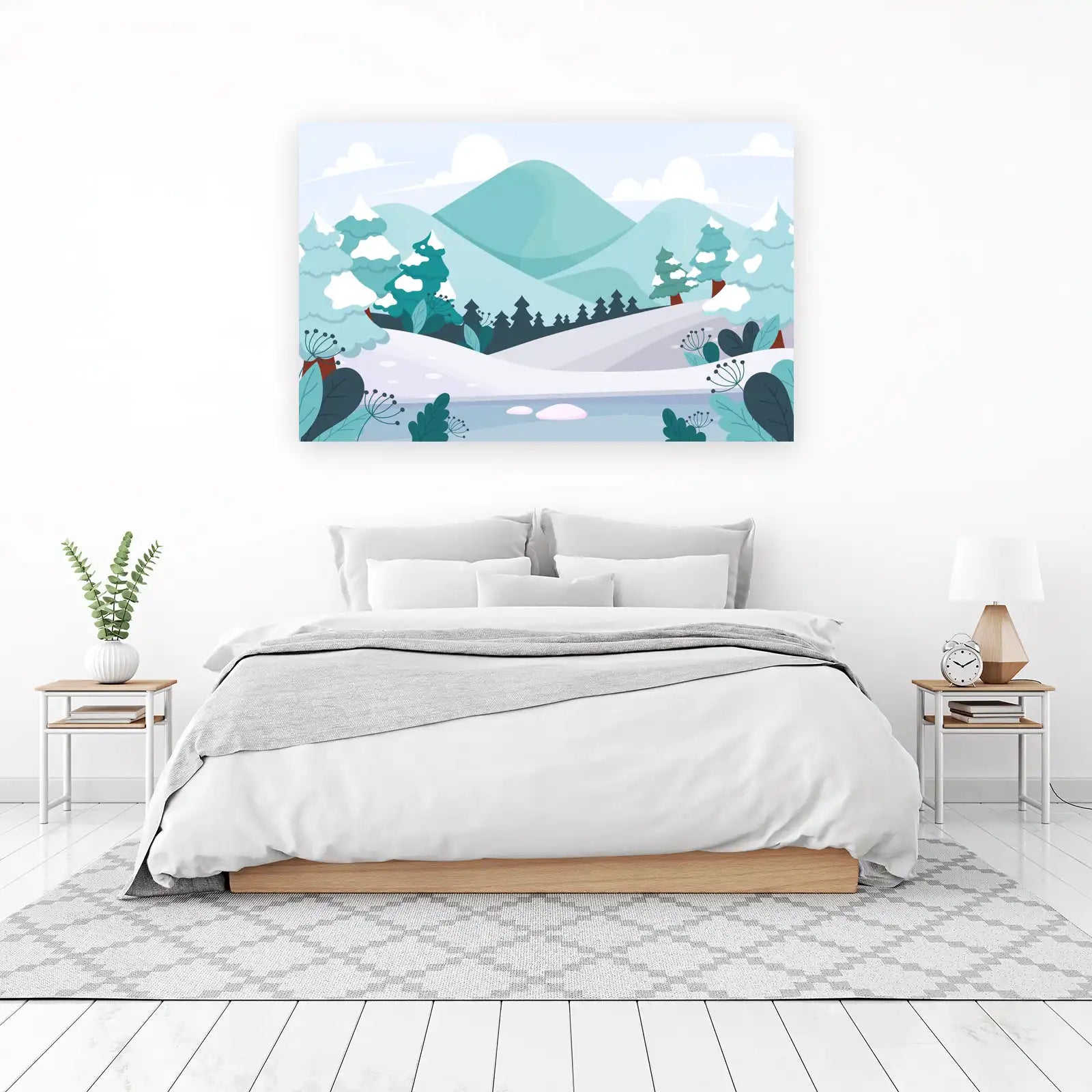 Serene Winter Landscape Wall Art