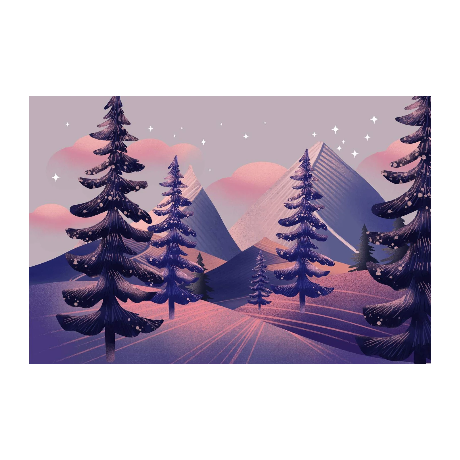 Serene Forest Landscape Wall Art