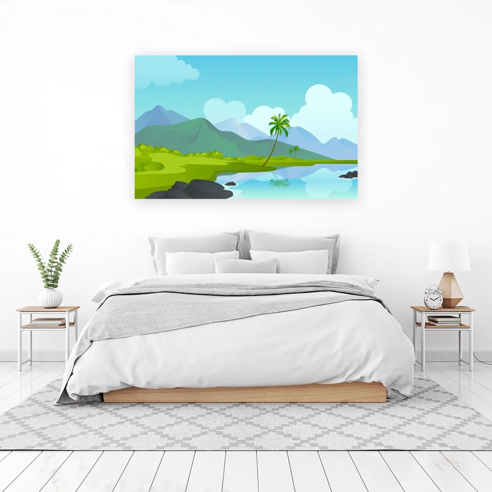 Tropical Paradise Palm Trees Wall Art