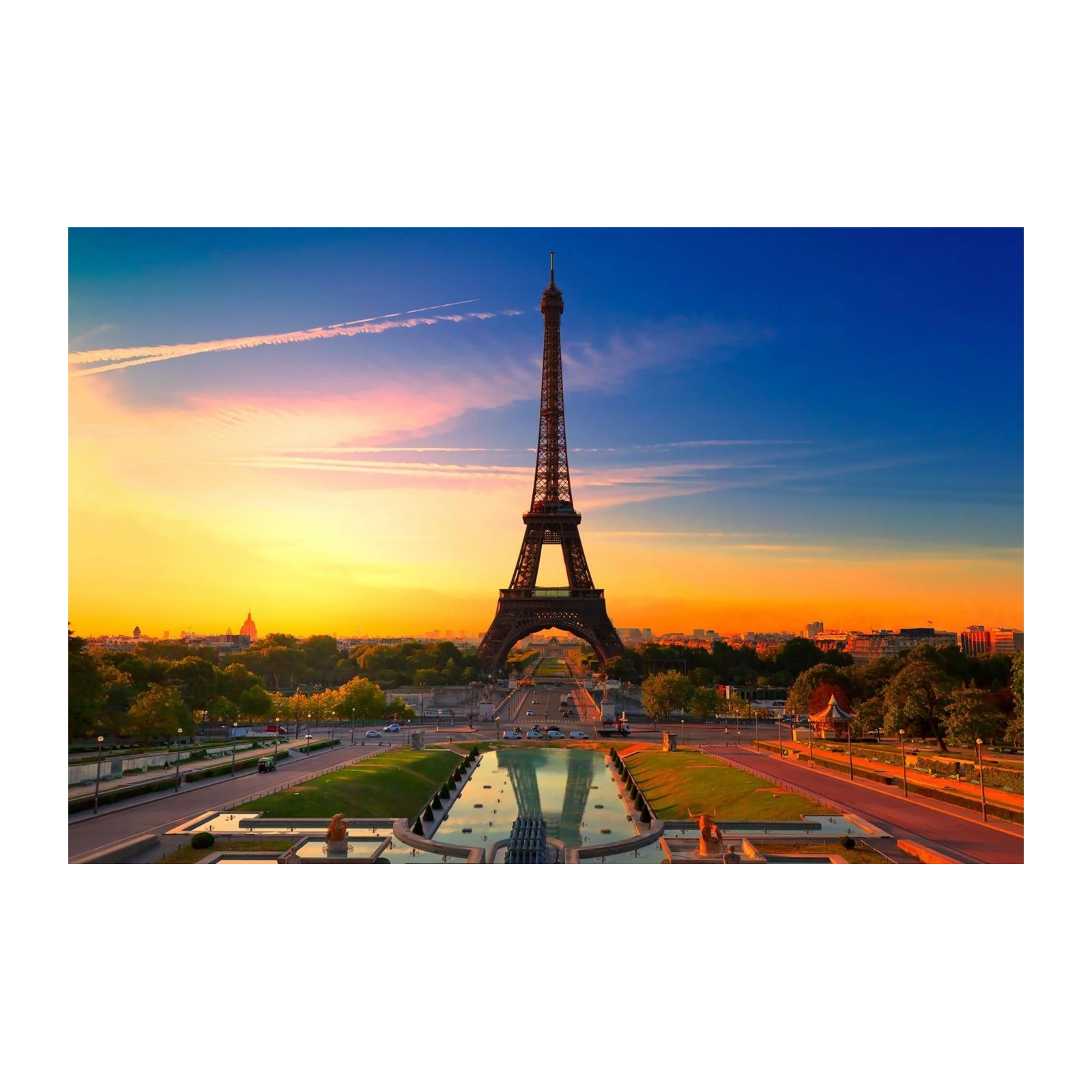 Eiffel Tower Sunset Paris Wall Art