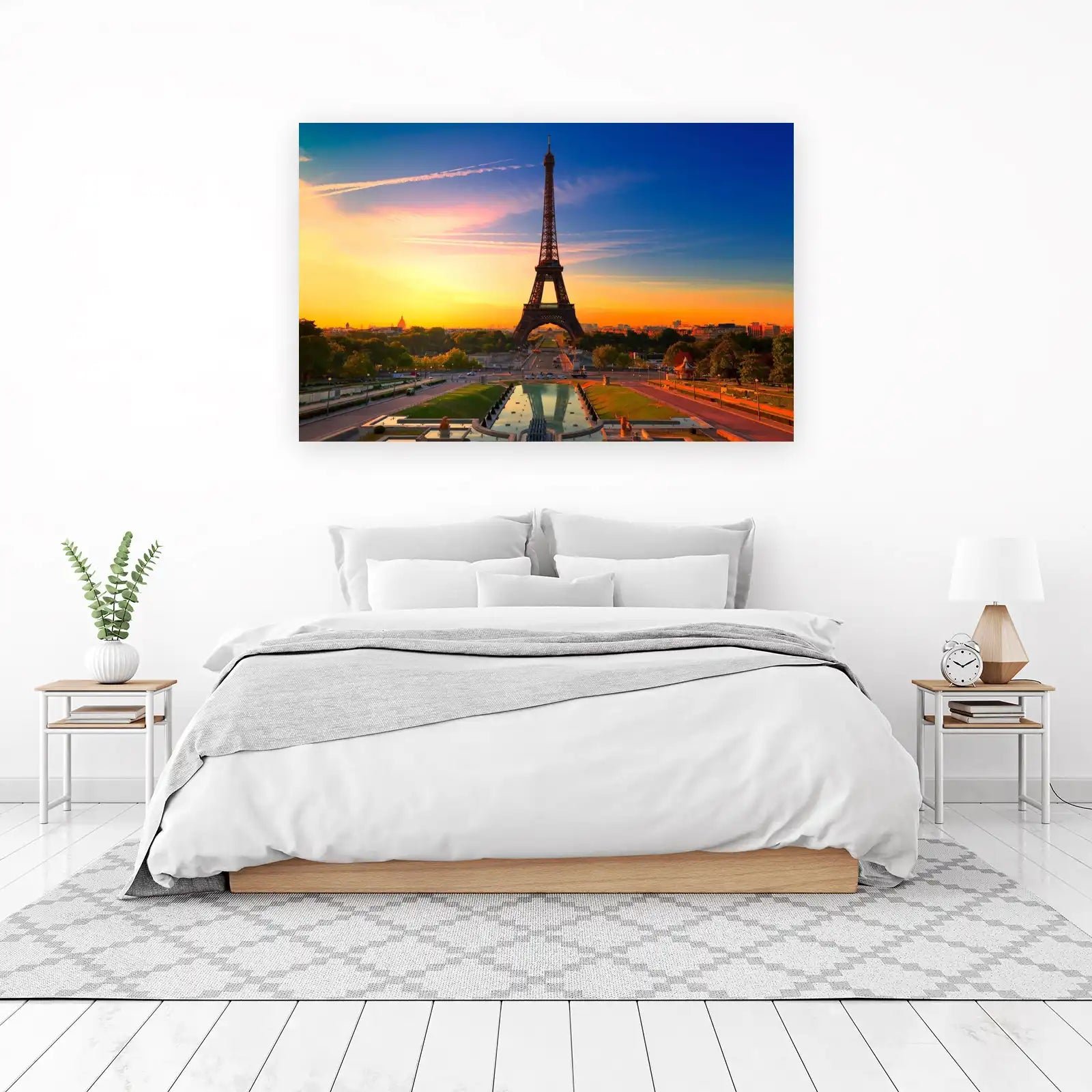 Eiffel Tower Sunset Paris Wall Art