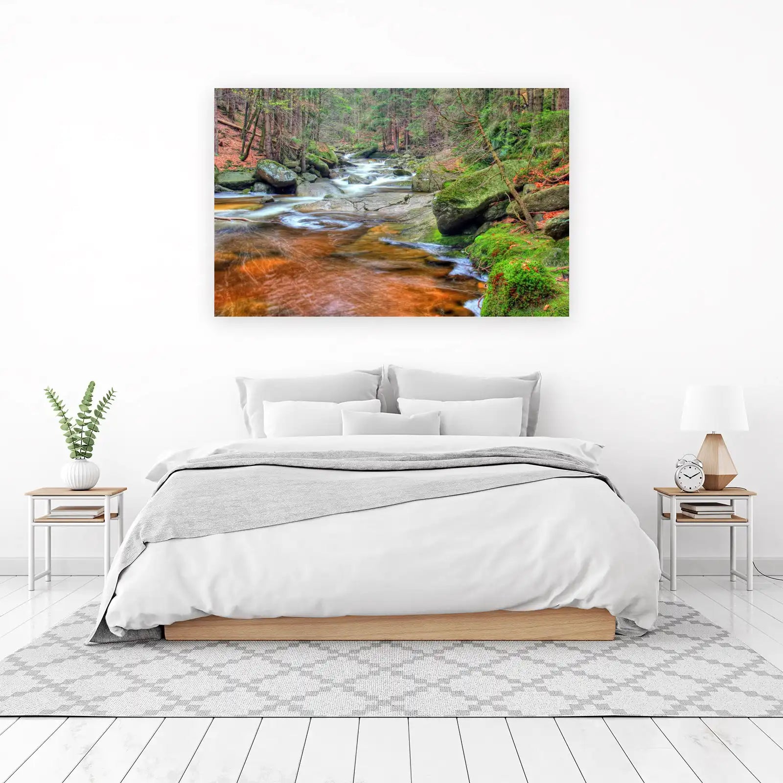 Enchanting Forest Stream Nature Wall Art