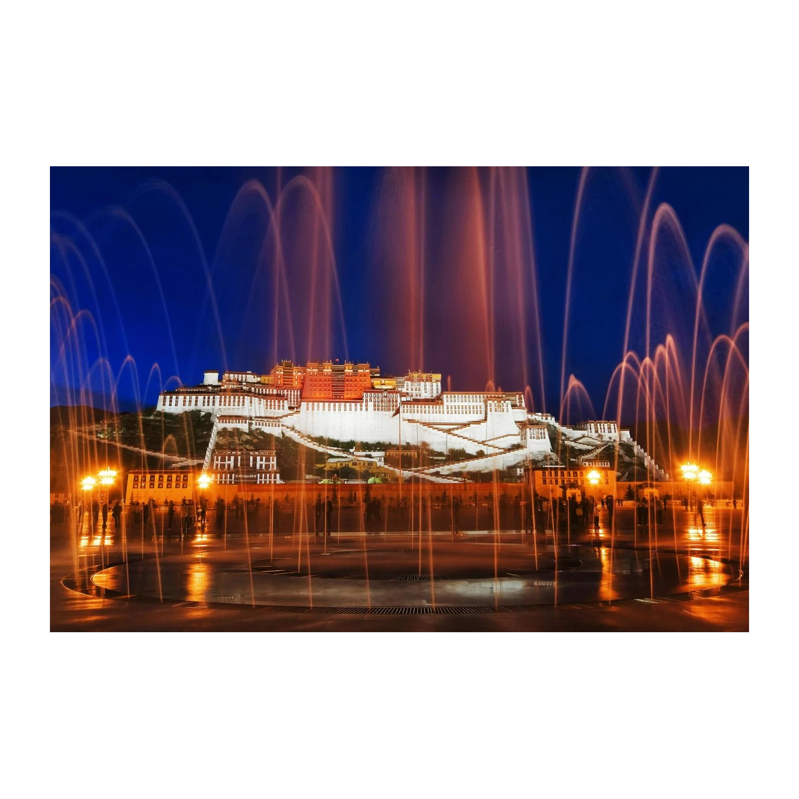 Potala Palace Fountainscape Wall Art