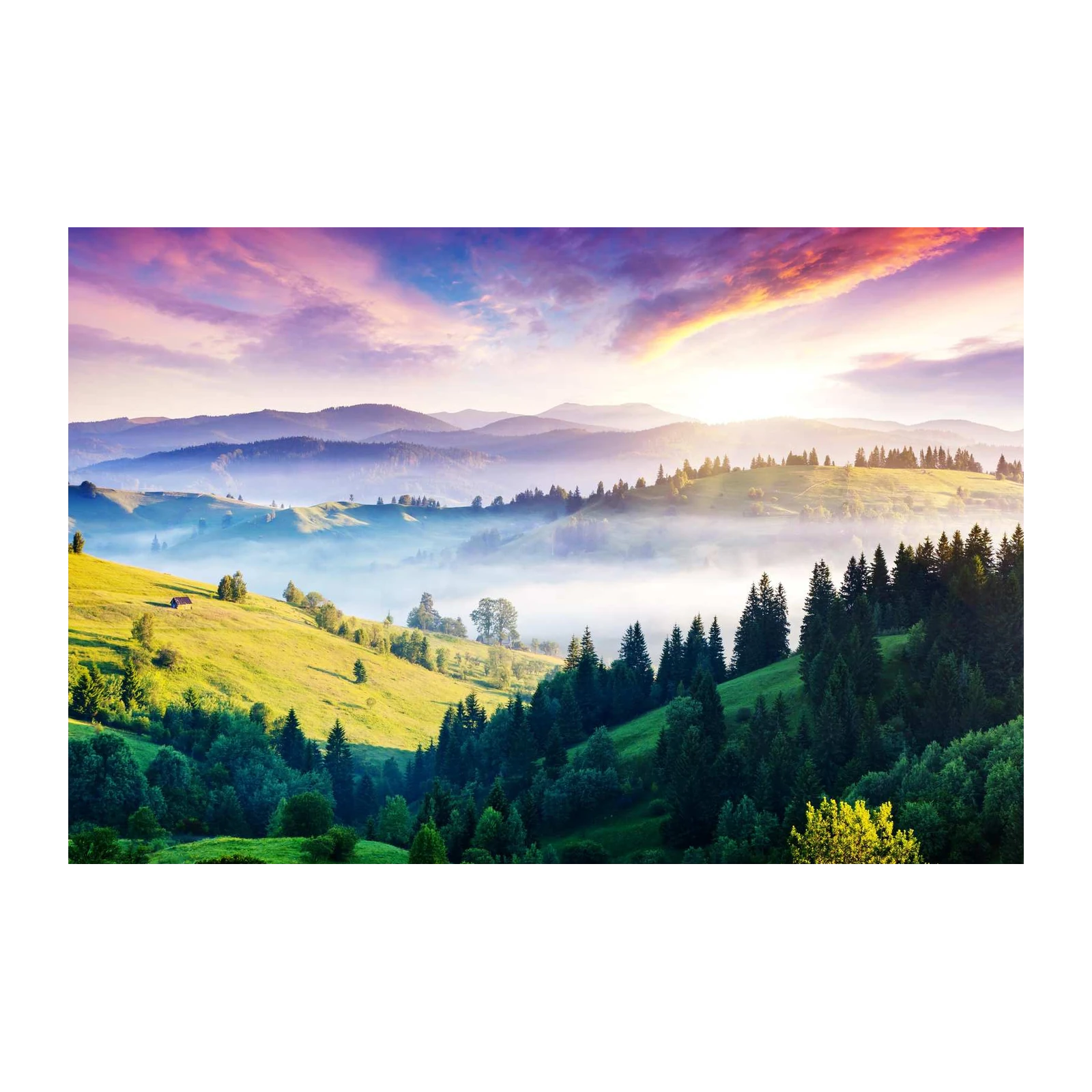 Serene Mountain Landscape Wall Art