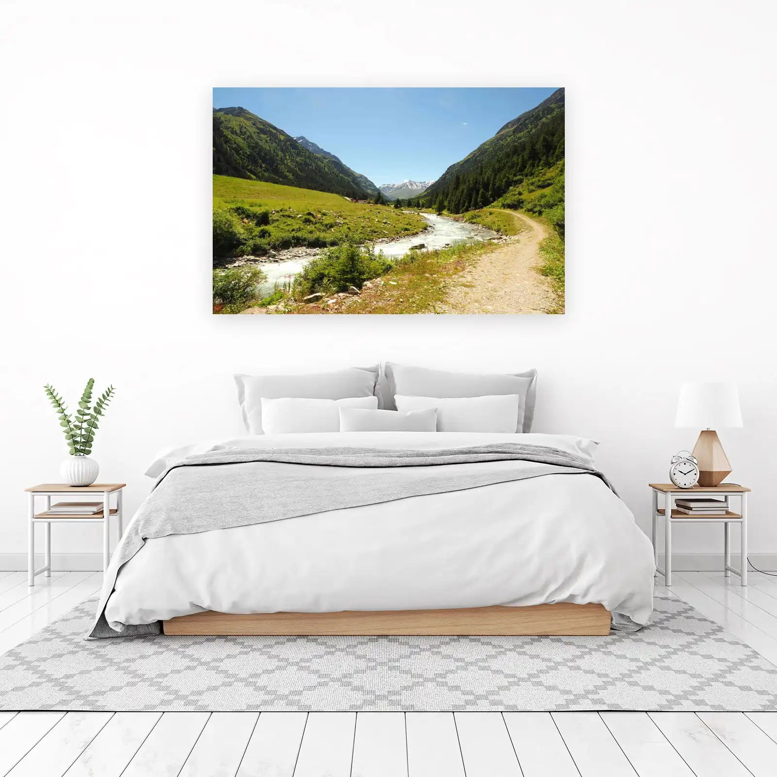 Alpine Valley River Scenic Wall Art