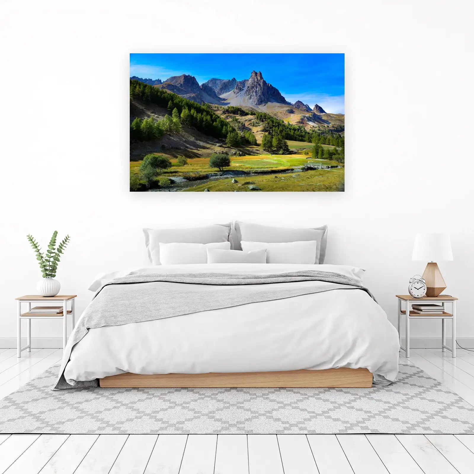 Alpine Peaks Serenity Landscape Wall Art