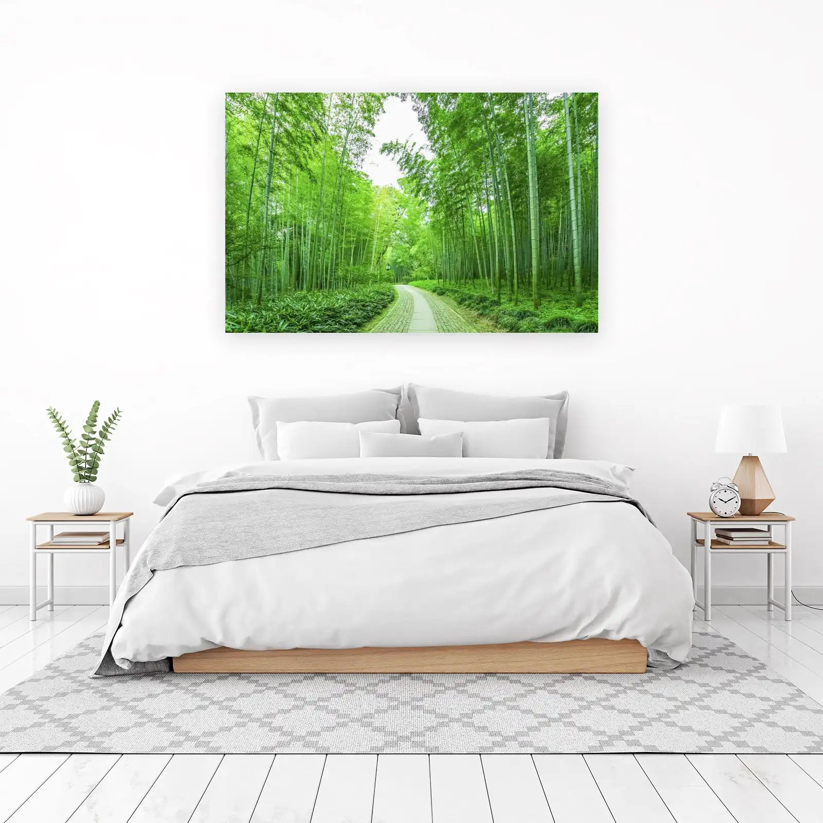 Tranquil Bamboo Forest Path Wall Art