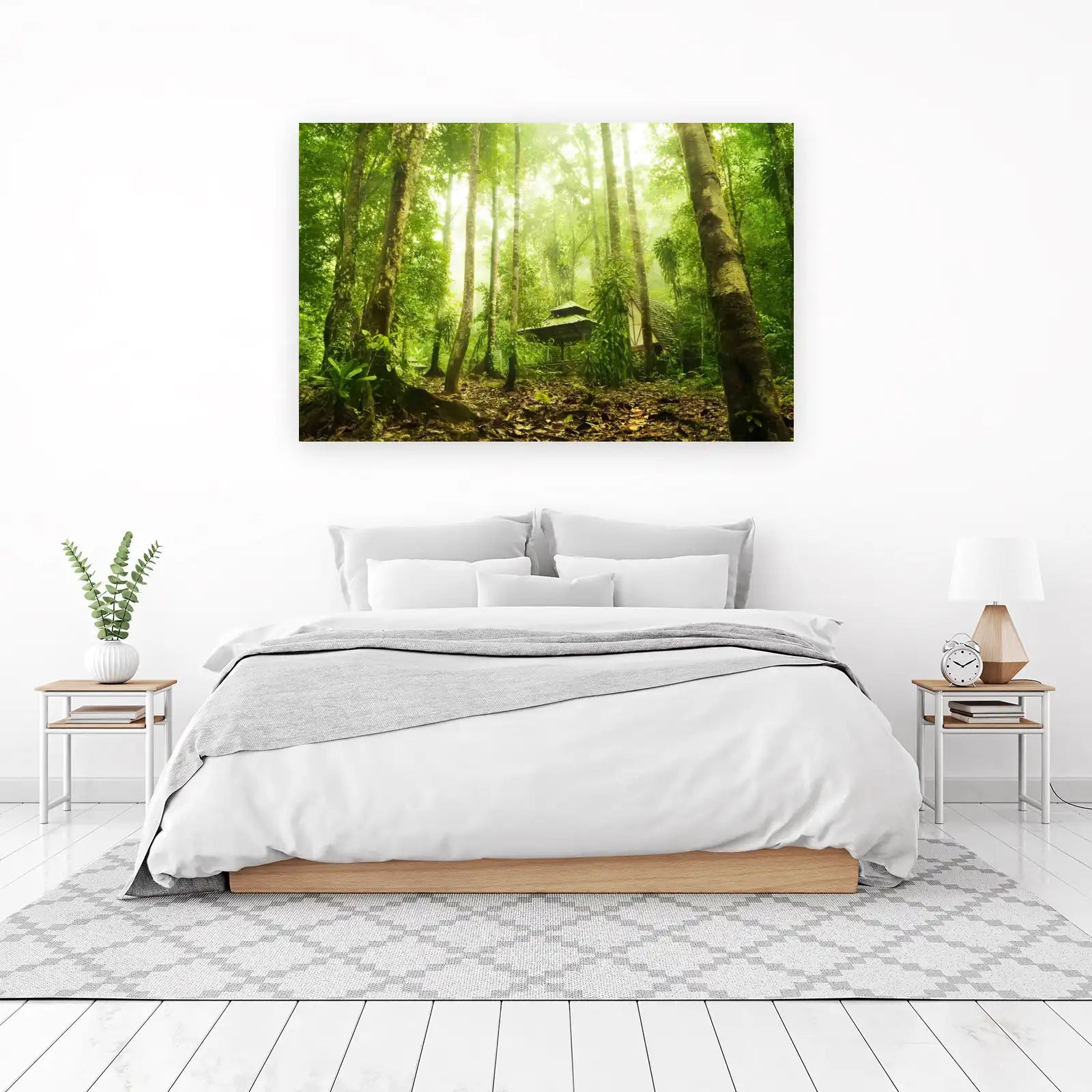Misty Rainforest Escape Wall Art
