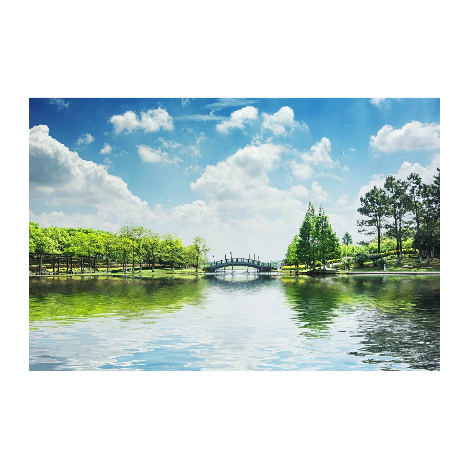 Tranquil Bridge Landscape Wall Art