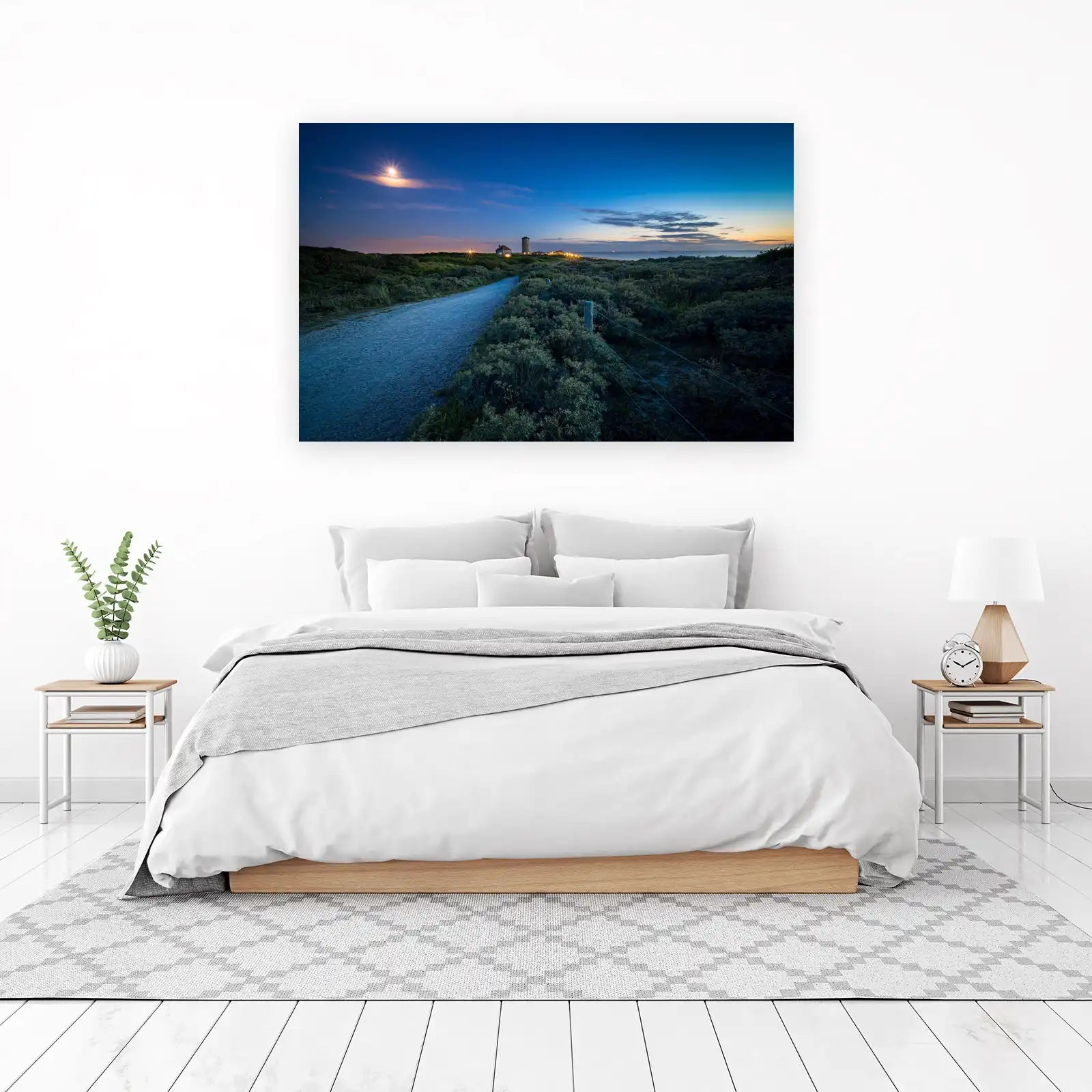 Coastal Moonlit Path Wall Art