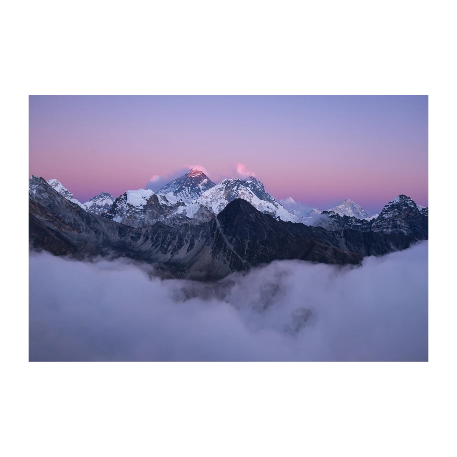 Majestic Everest Sunrise Mountain Wall Art