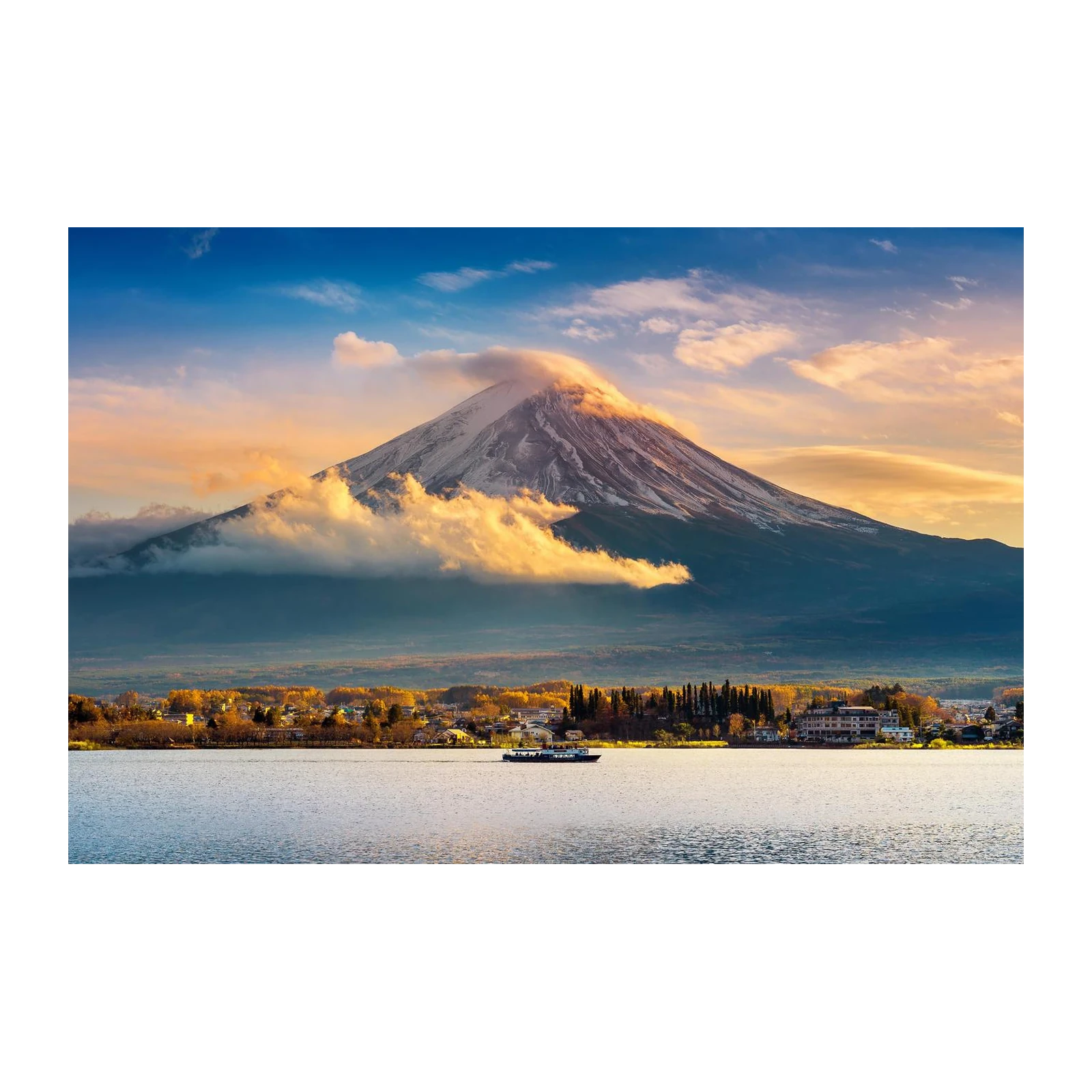 Majestic Mount Fuji Lake View Wall Art