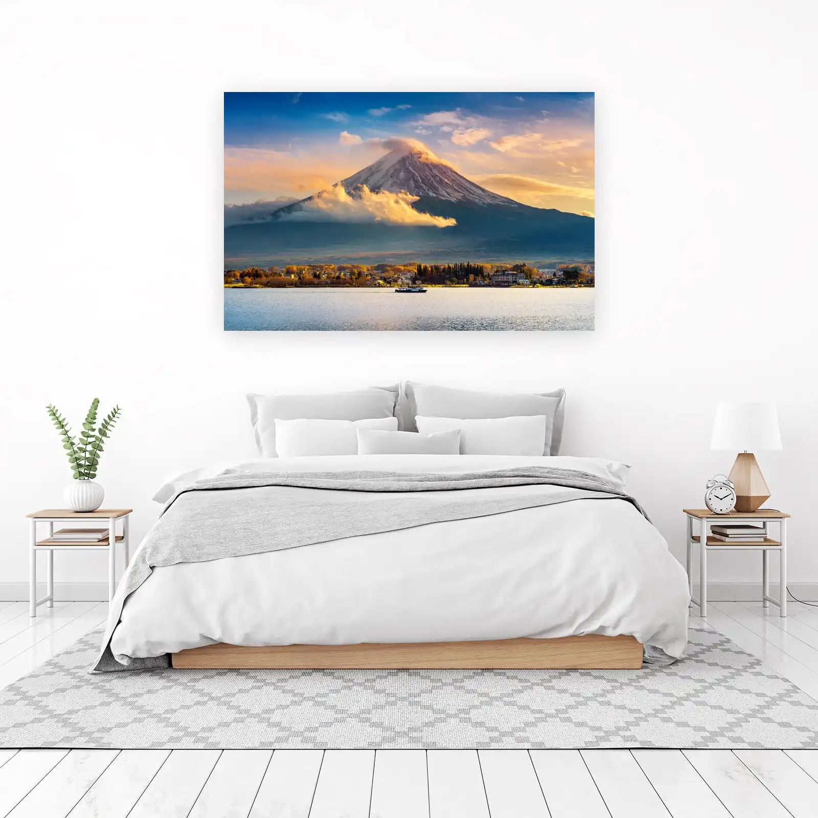 Majestic Mount Fuji Lake View Wall Art