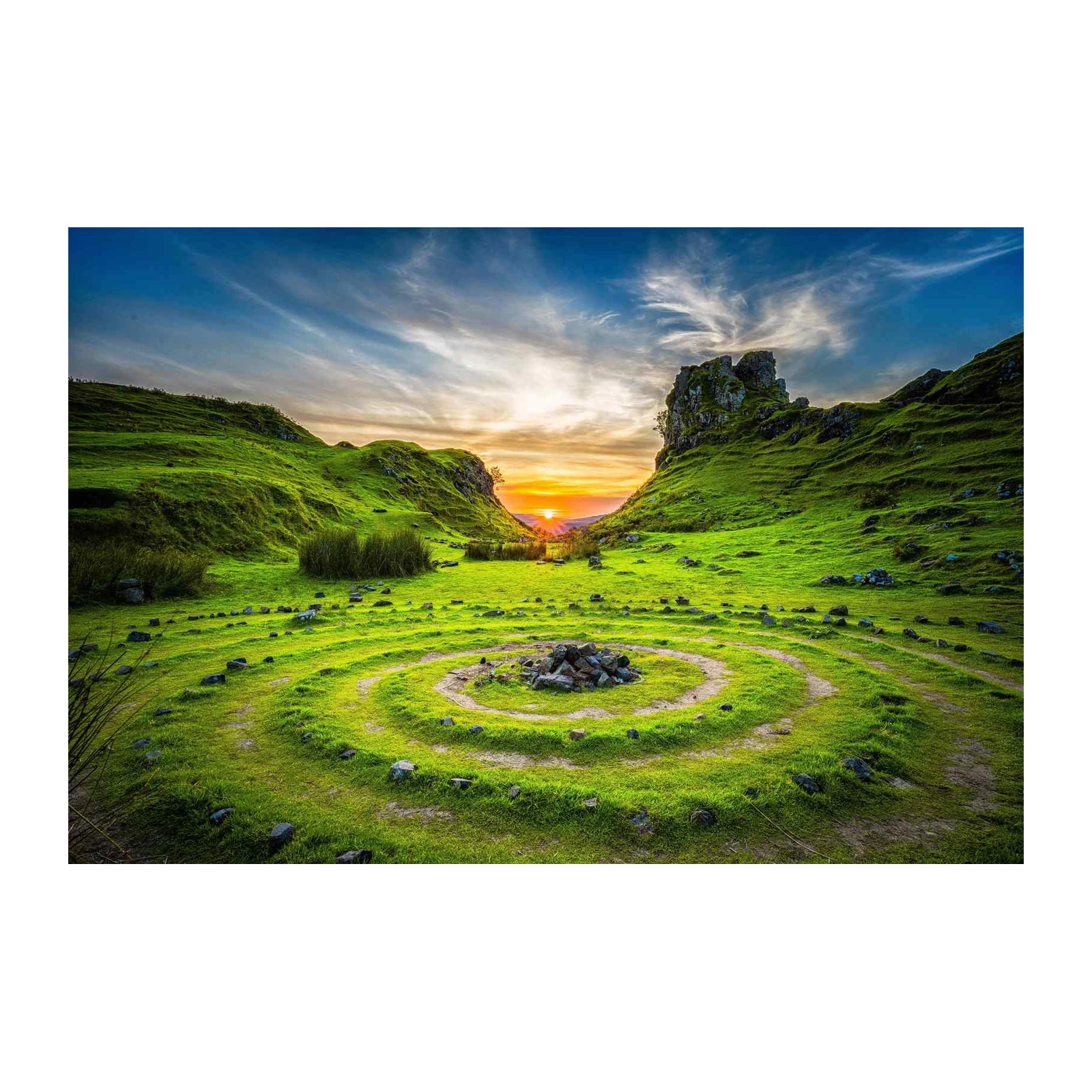Enchanting Scottish Landscape Sunset Wall Art