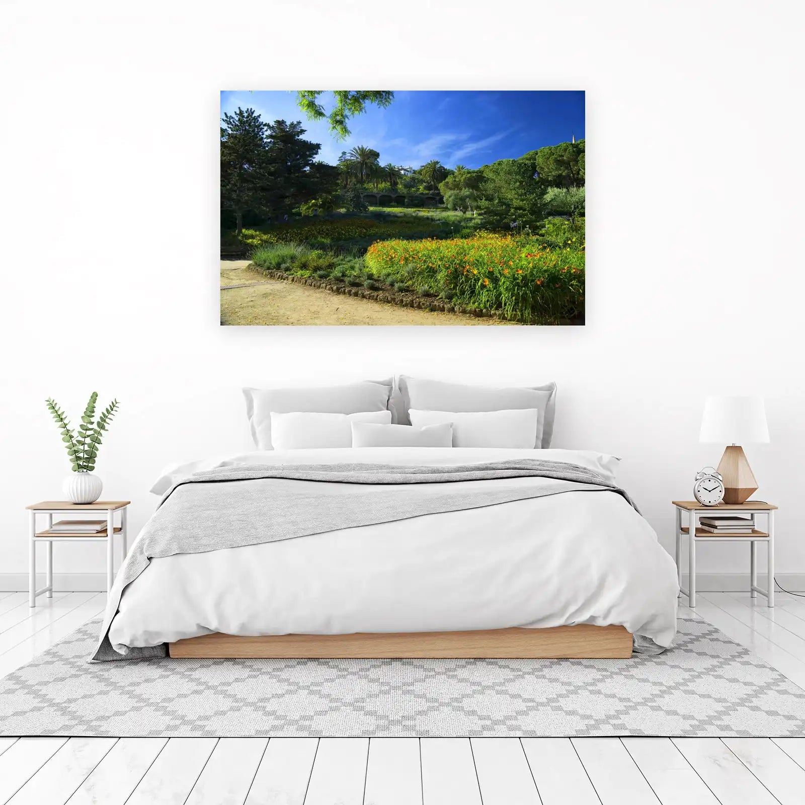 Vibrant Garden Landscape Wall Art
