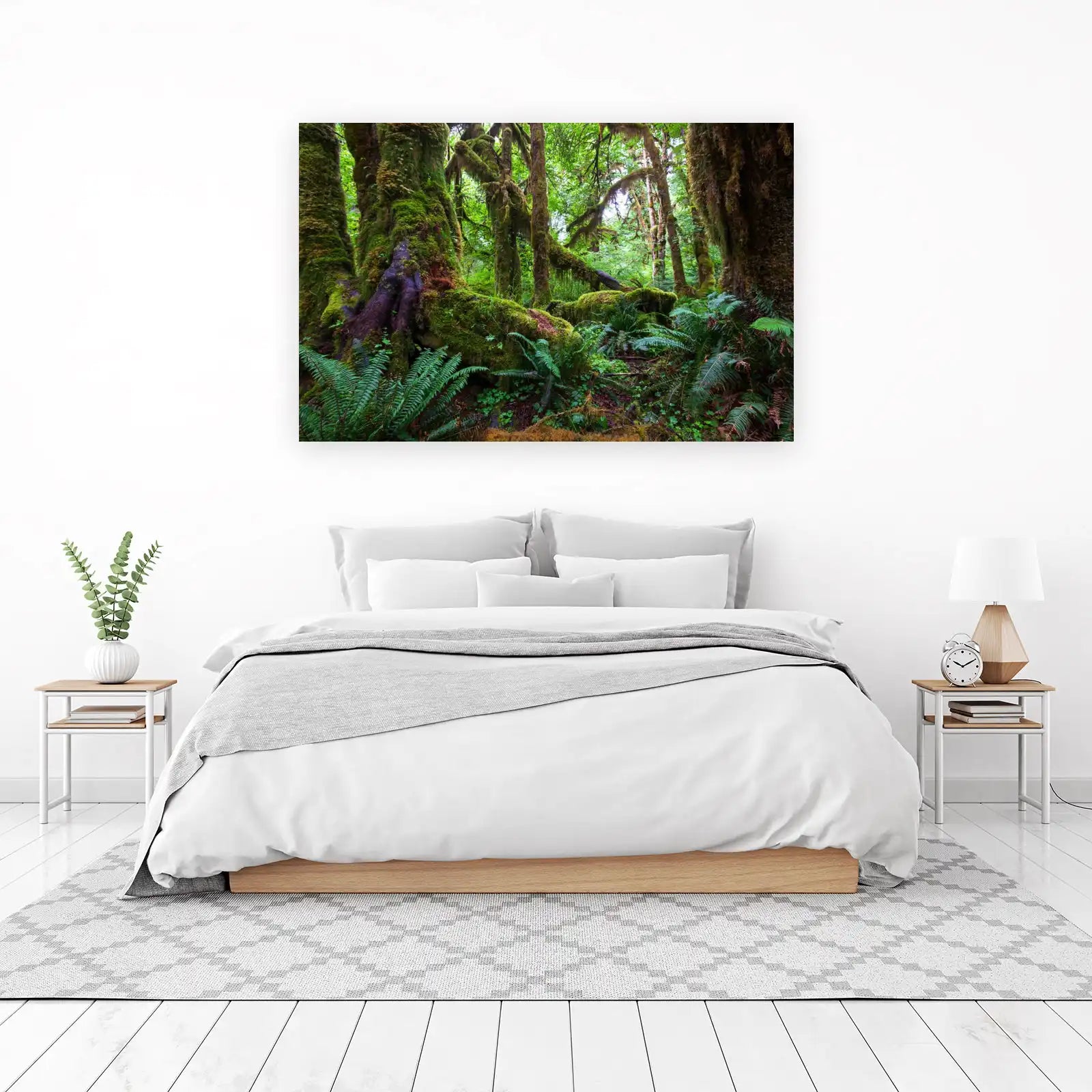Enchanting Rainforest Mossy Trees Wall Art