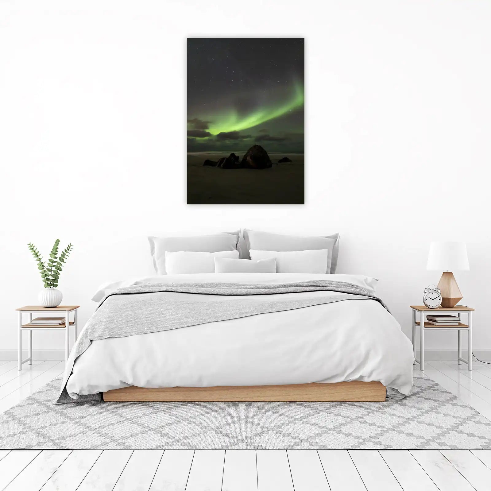 Aurora Borealis Beach Wall Art