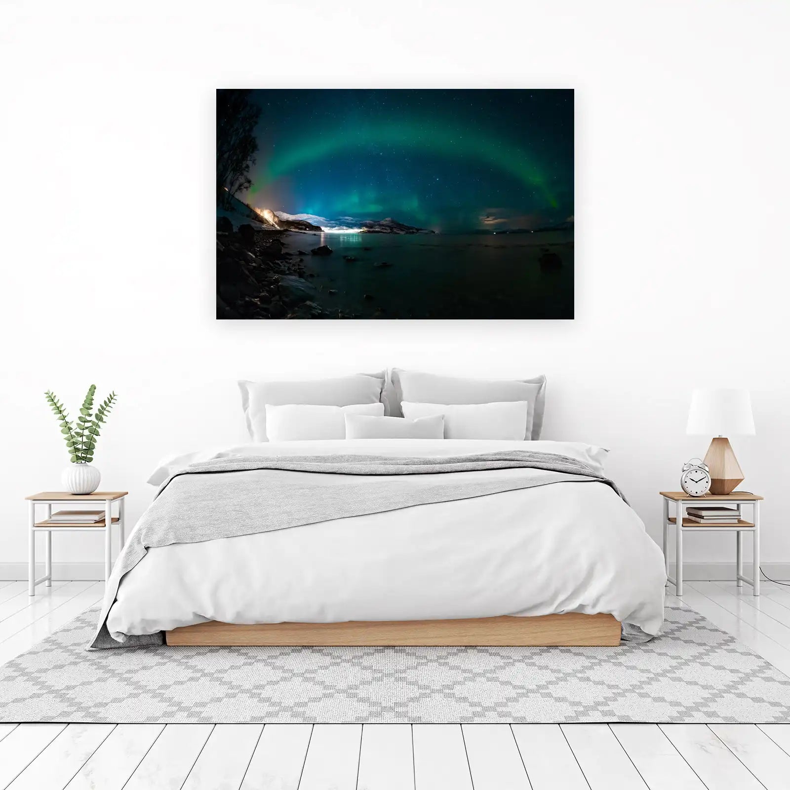 Aurora Borealis Night Sky Wall Art