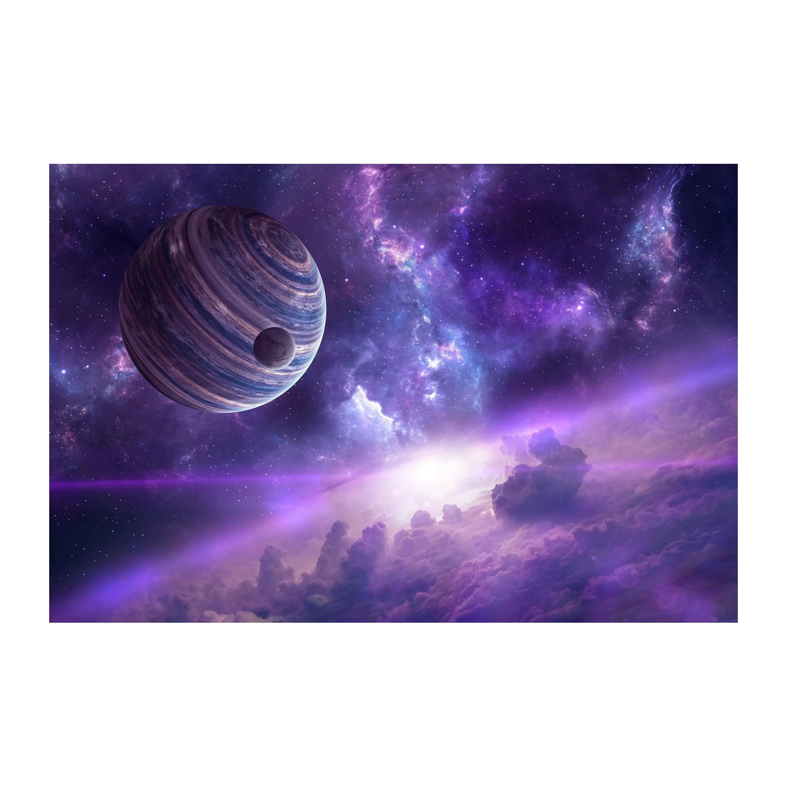 Galactic Nebula Planet Wall Art