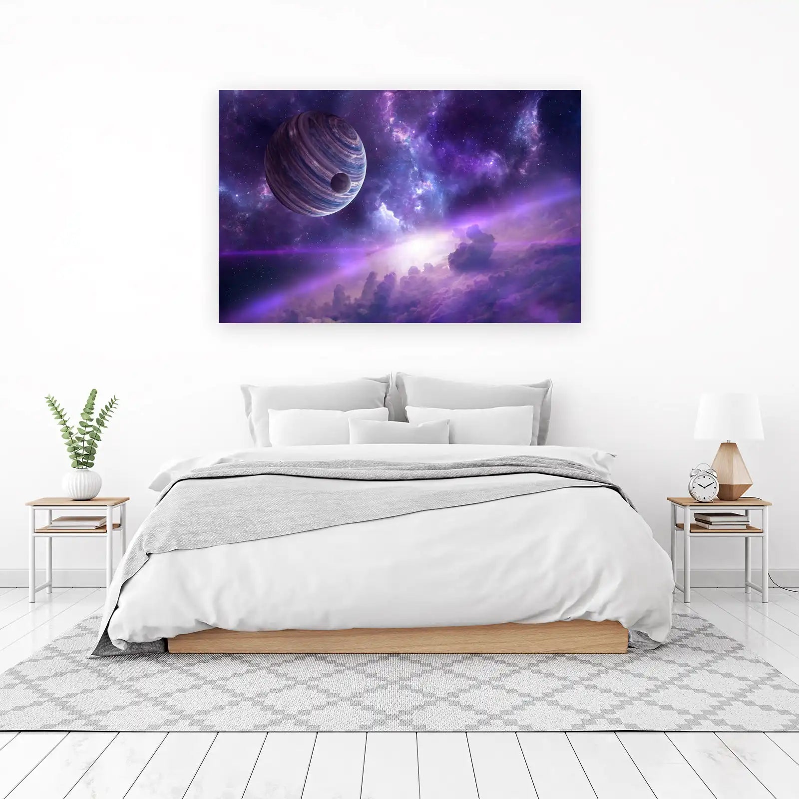 Galactic Nebula Planet Wall Art