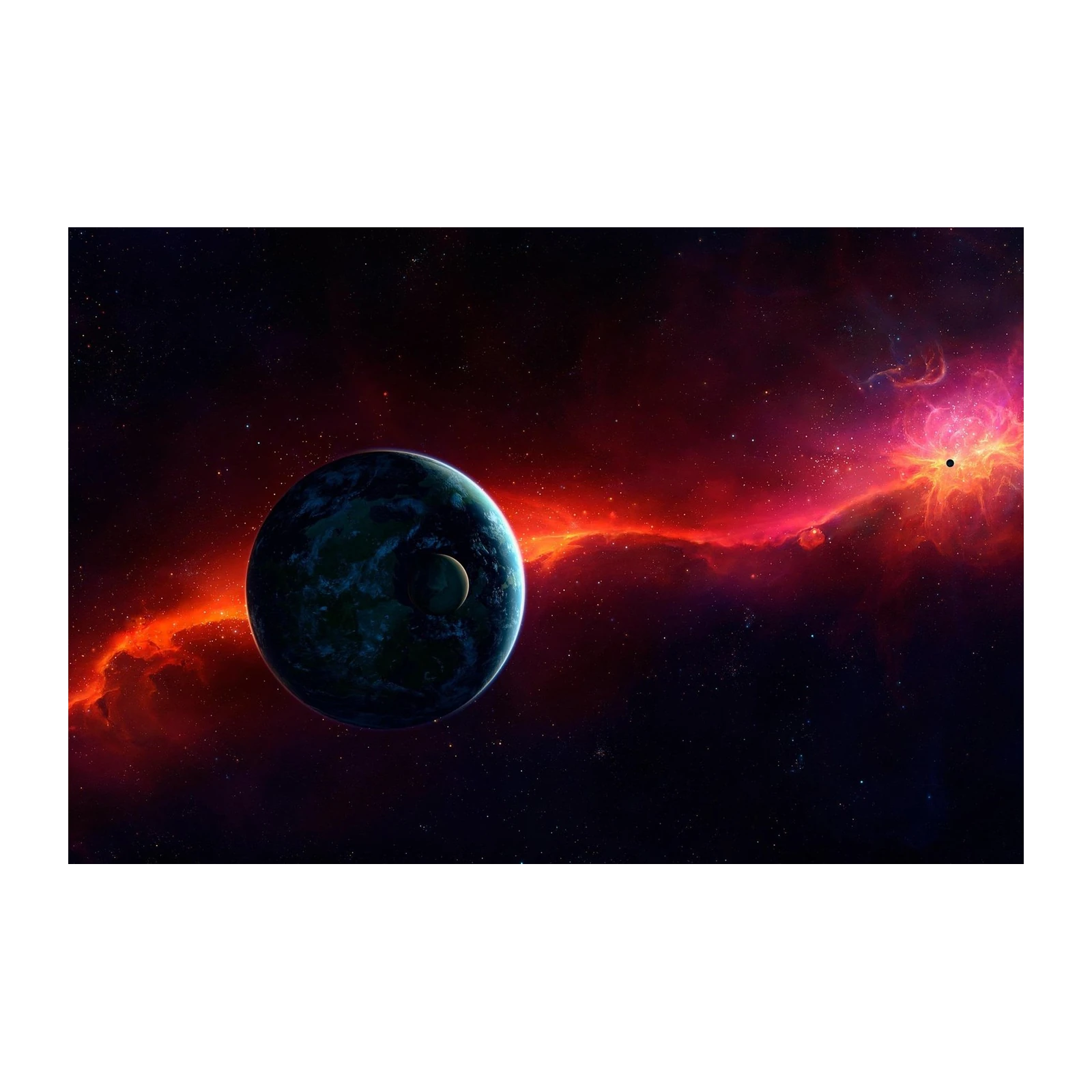 Cosmic Nebula & Planet Wall Art
