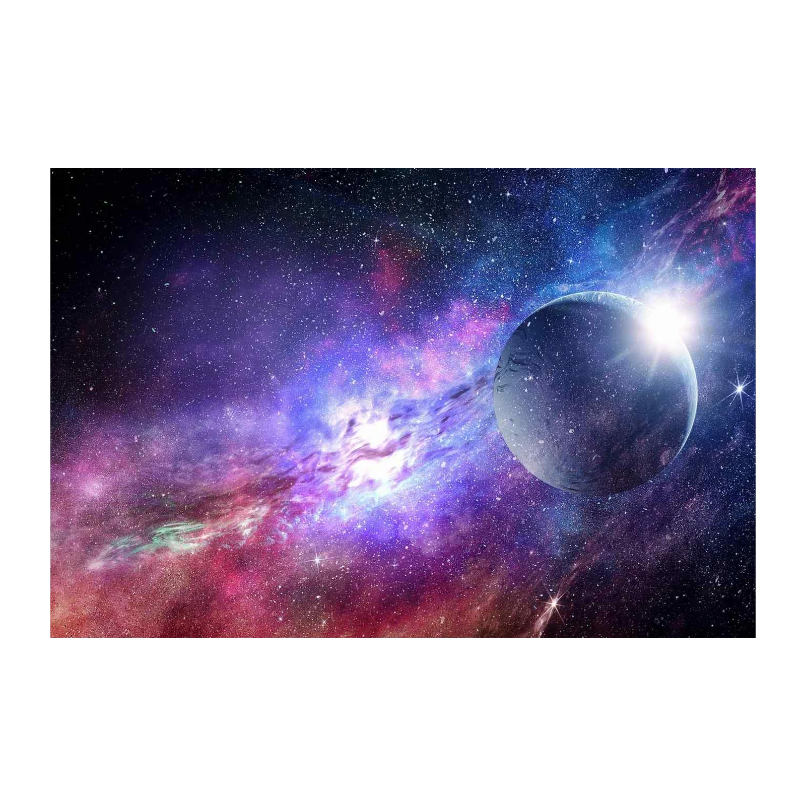 Cosmic Nebula & Planet Wall Art