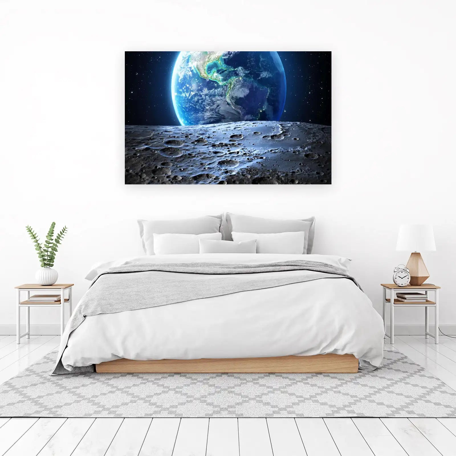 Earthrise from Moonscape Wall Art