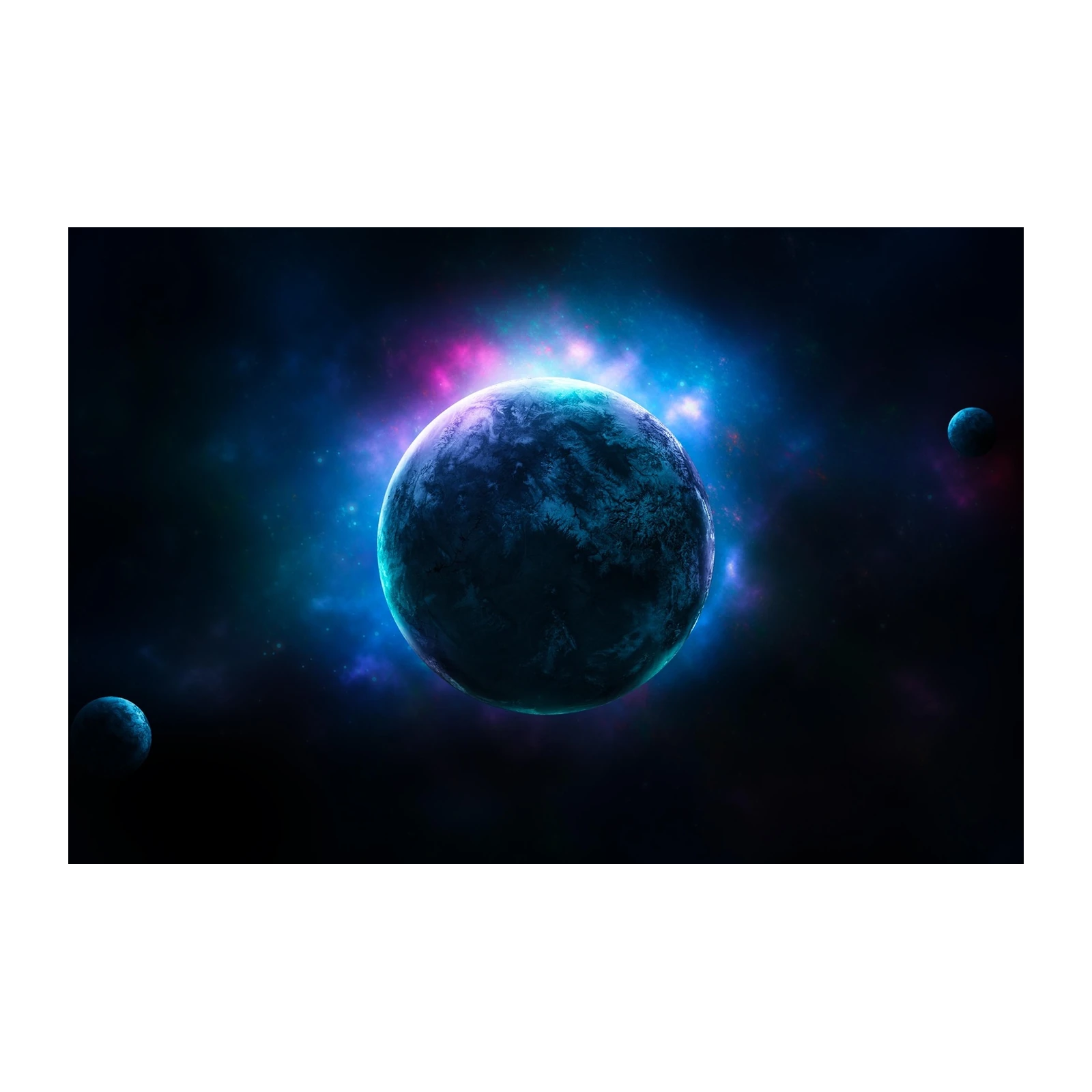 Mystic Planet Nebula Space Wall Art