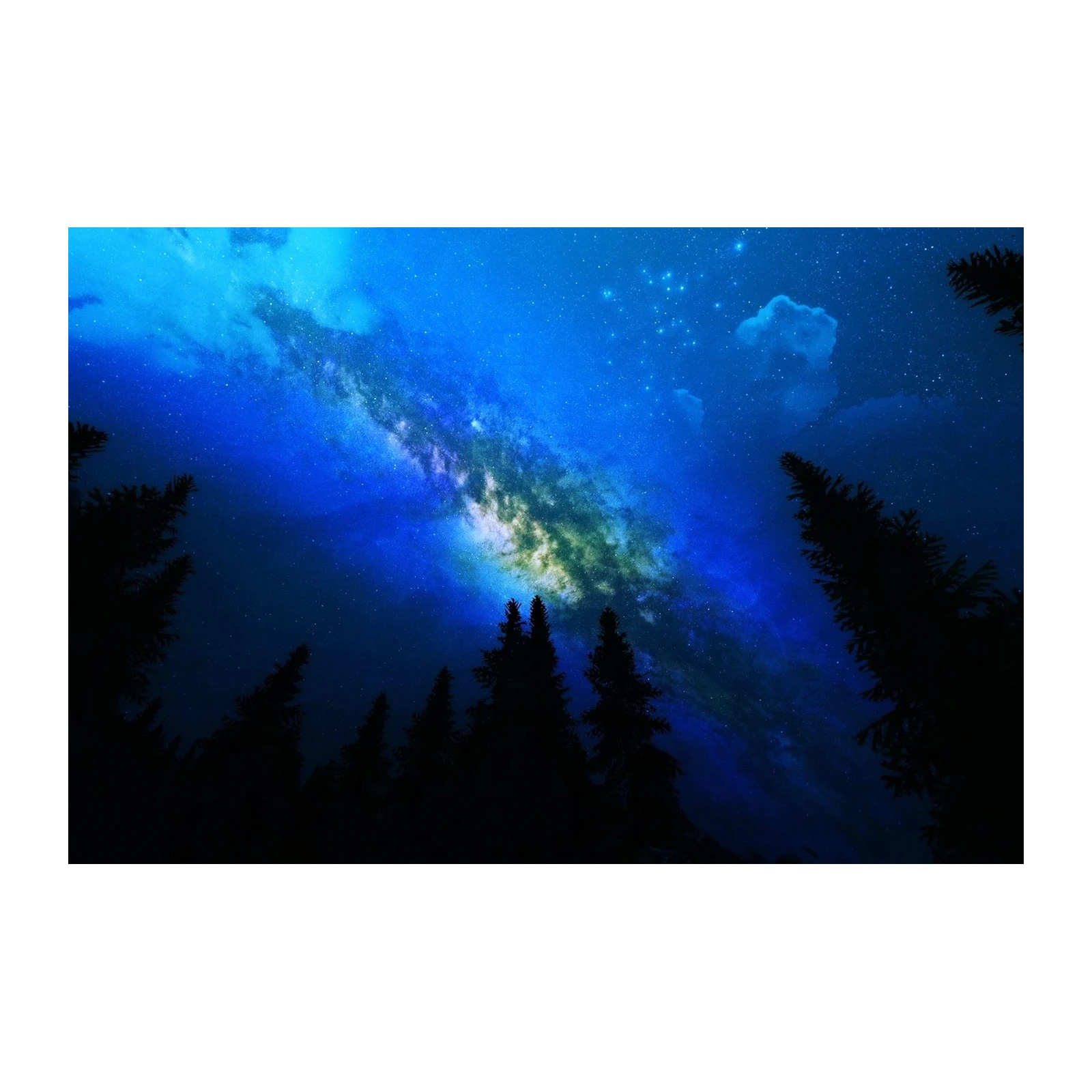 Enchanting Milky Way Forest Wall Art