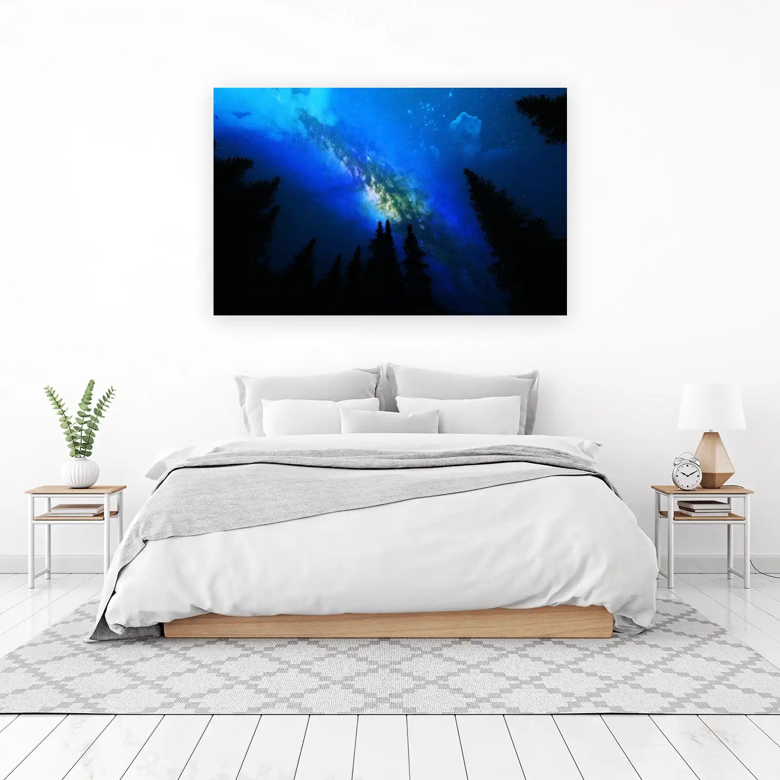 Enchanting Milky Way Forest Wall Art