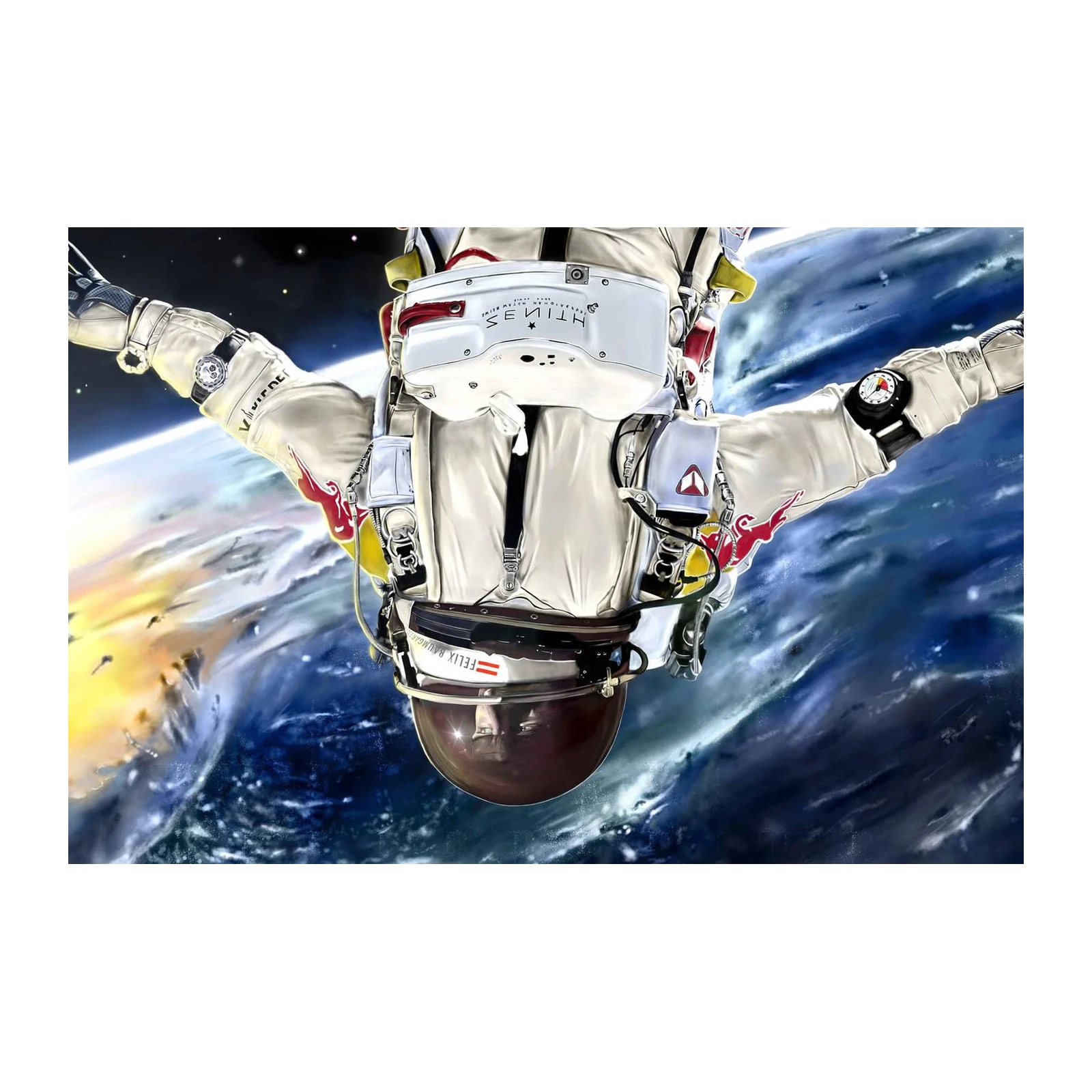 Stratosphere Jumper Space Dive Wall Art