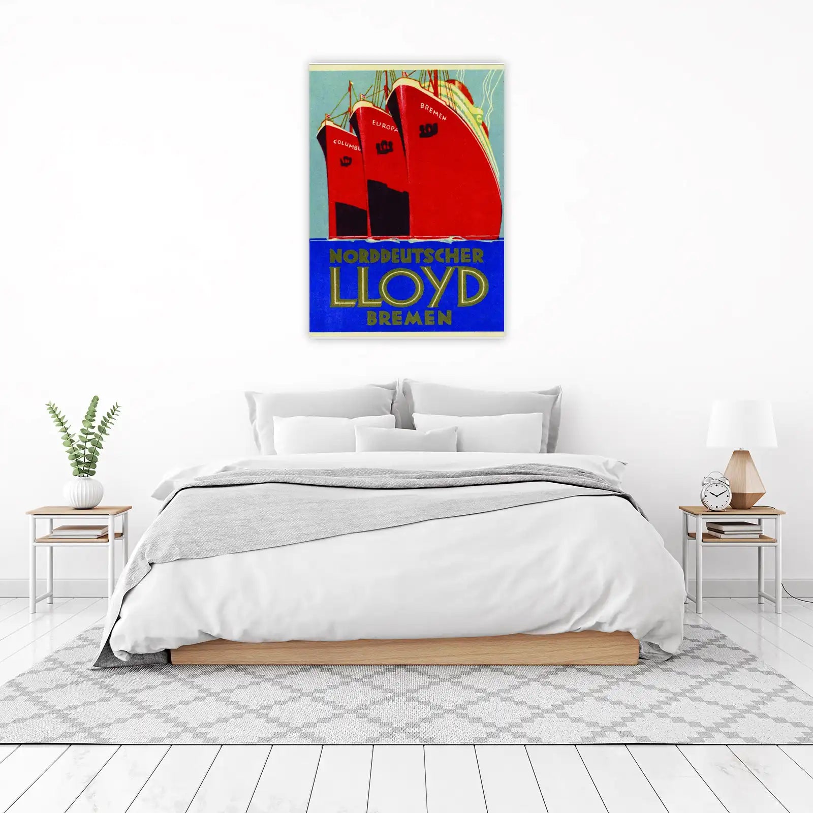 Vintage Ocean Liner Art 'Norddeutscher Lloyd' Wall Art