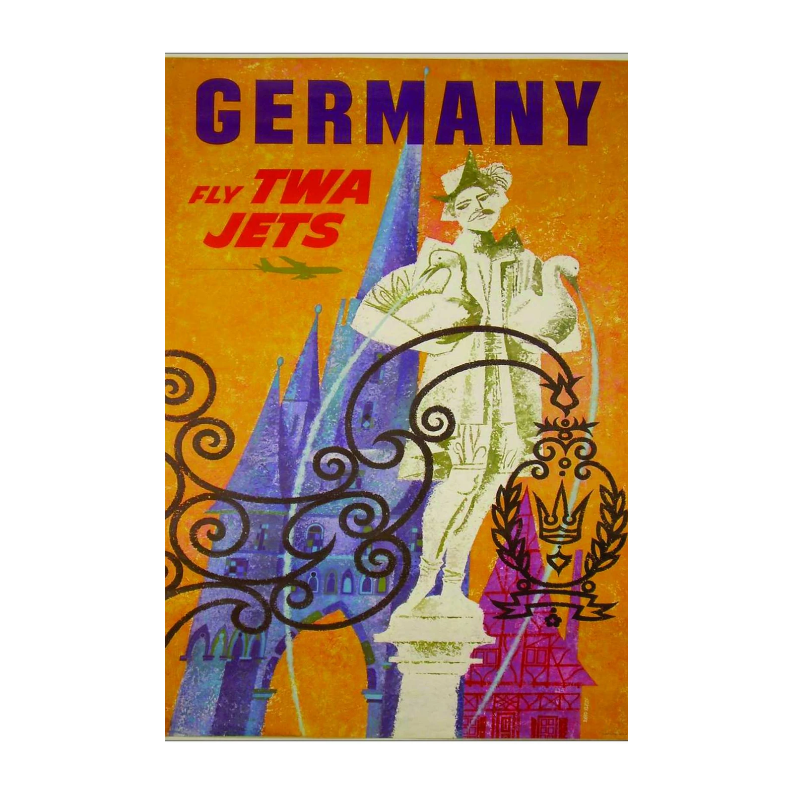 Vintage Germany Travel Art Wall Art