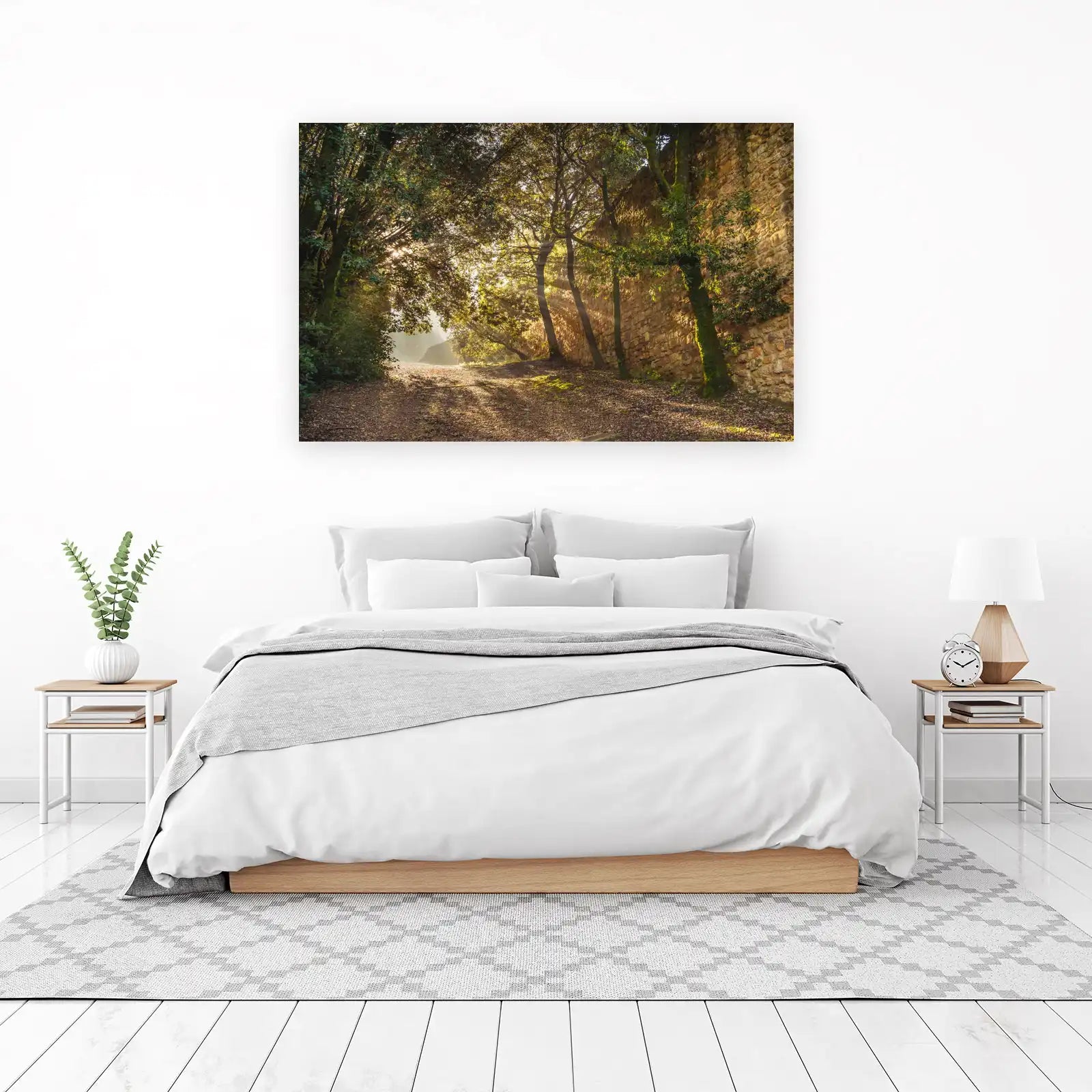 Sunlit Tuscan Path Wall Art