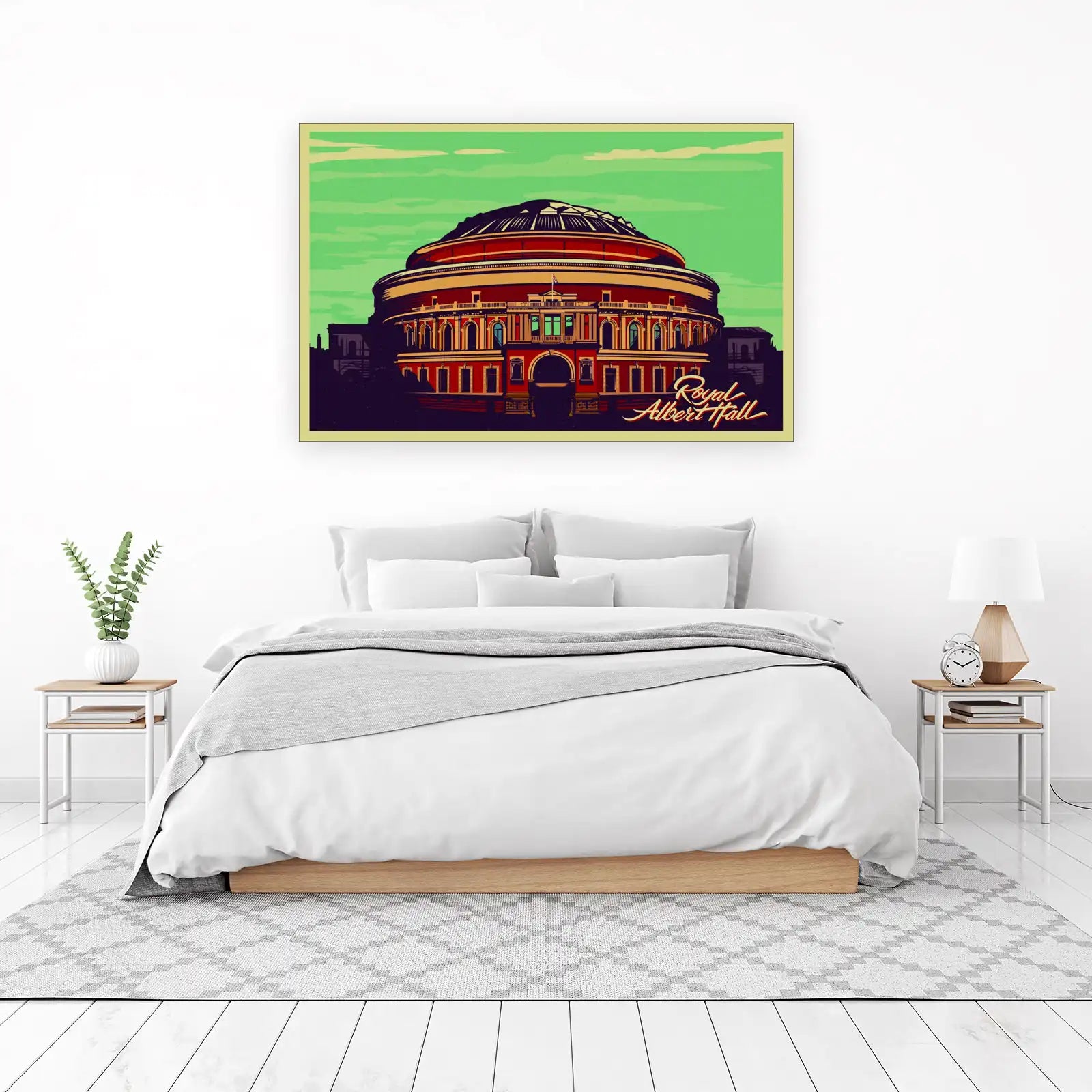 London Royal Albert Hall Vintage Travel Wall Art