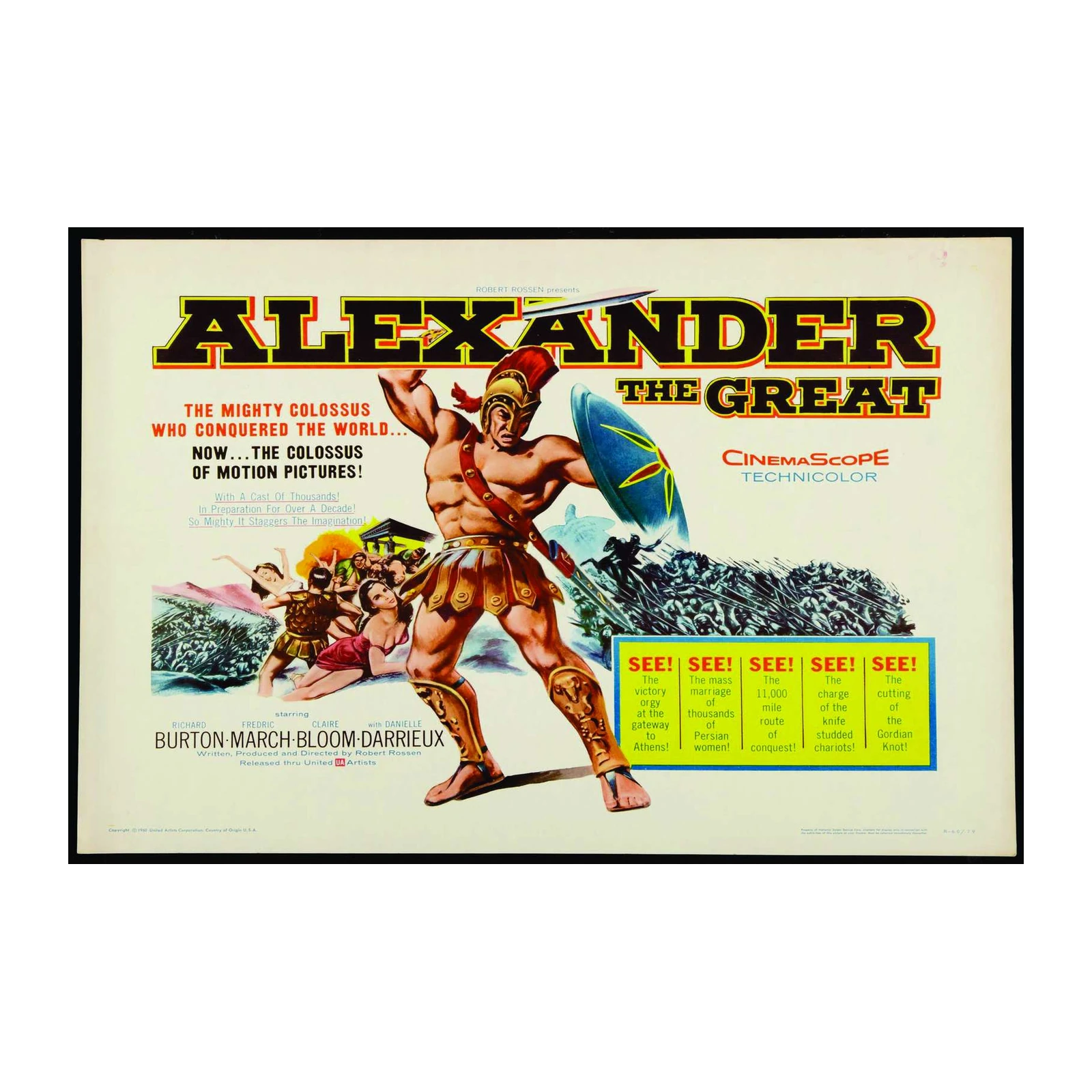 Alexander the Great Epic Film Poster Wall Art