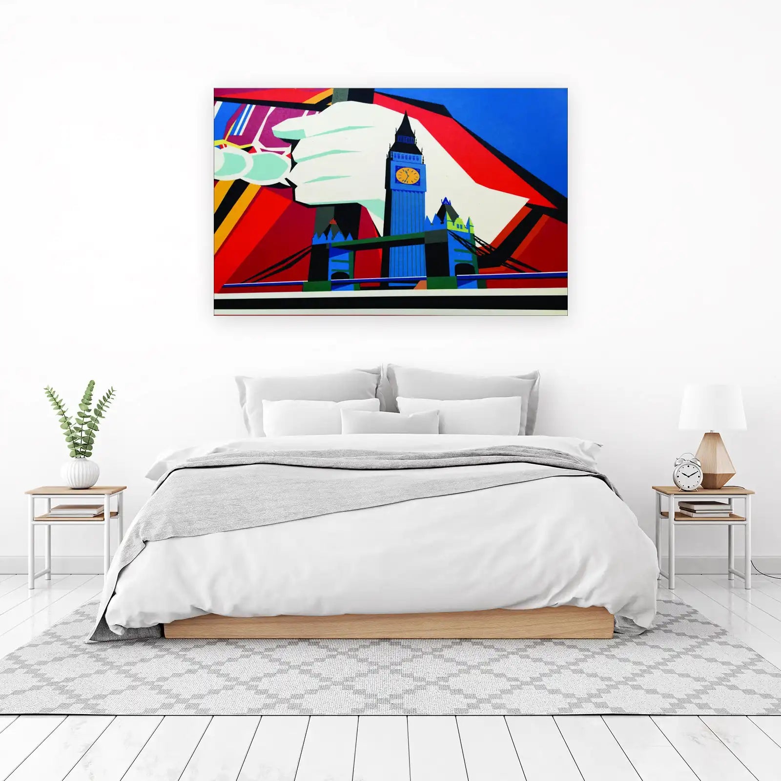 Bold London Skyline Big Ben Art Wall Art