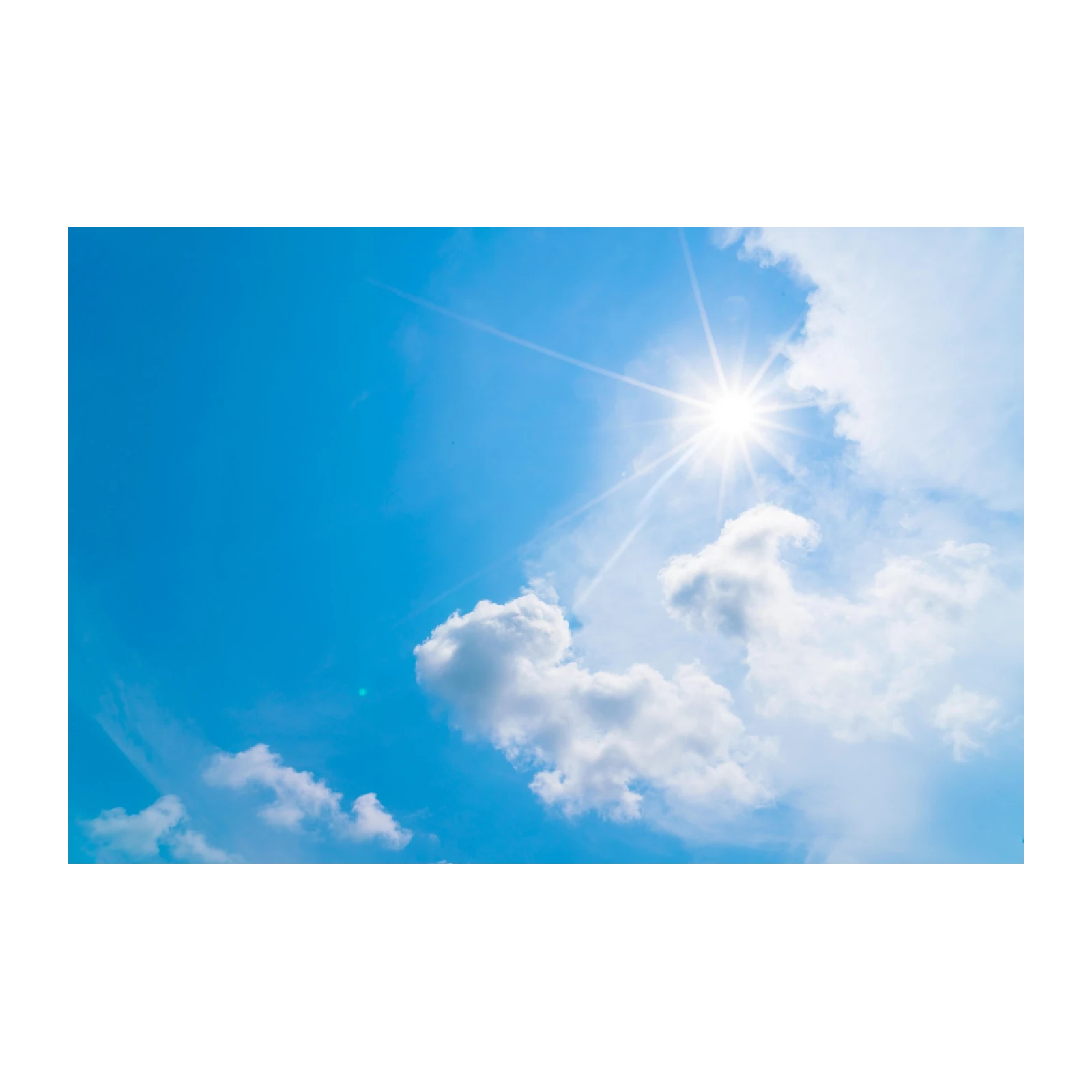 Bright Sunny Sky & Clouds Wall Art