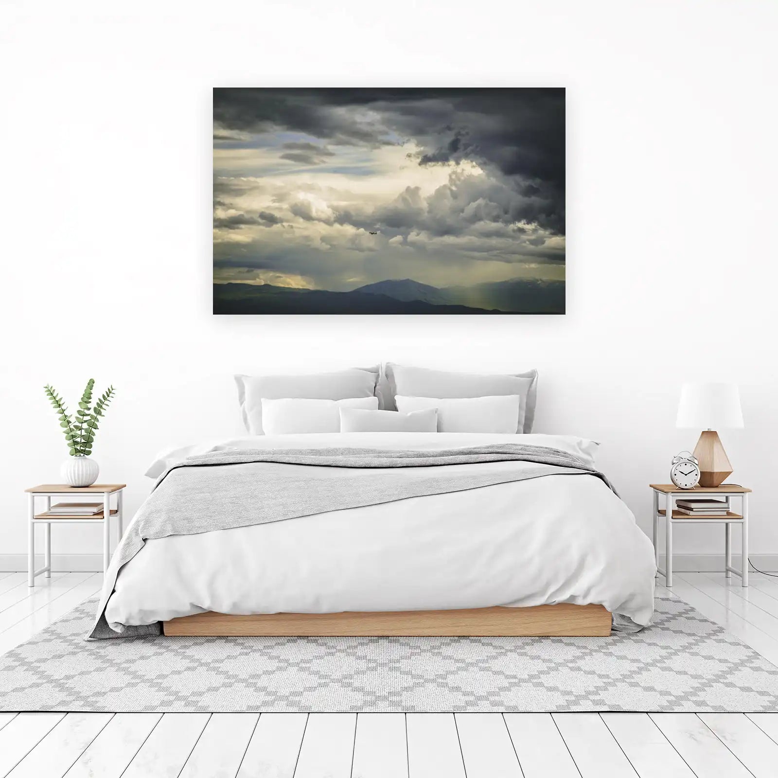 Dramatic Sky & Airplane Wall Art