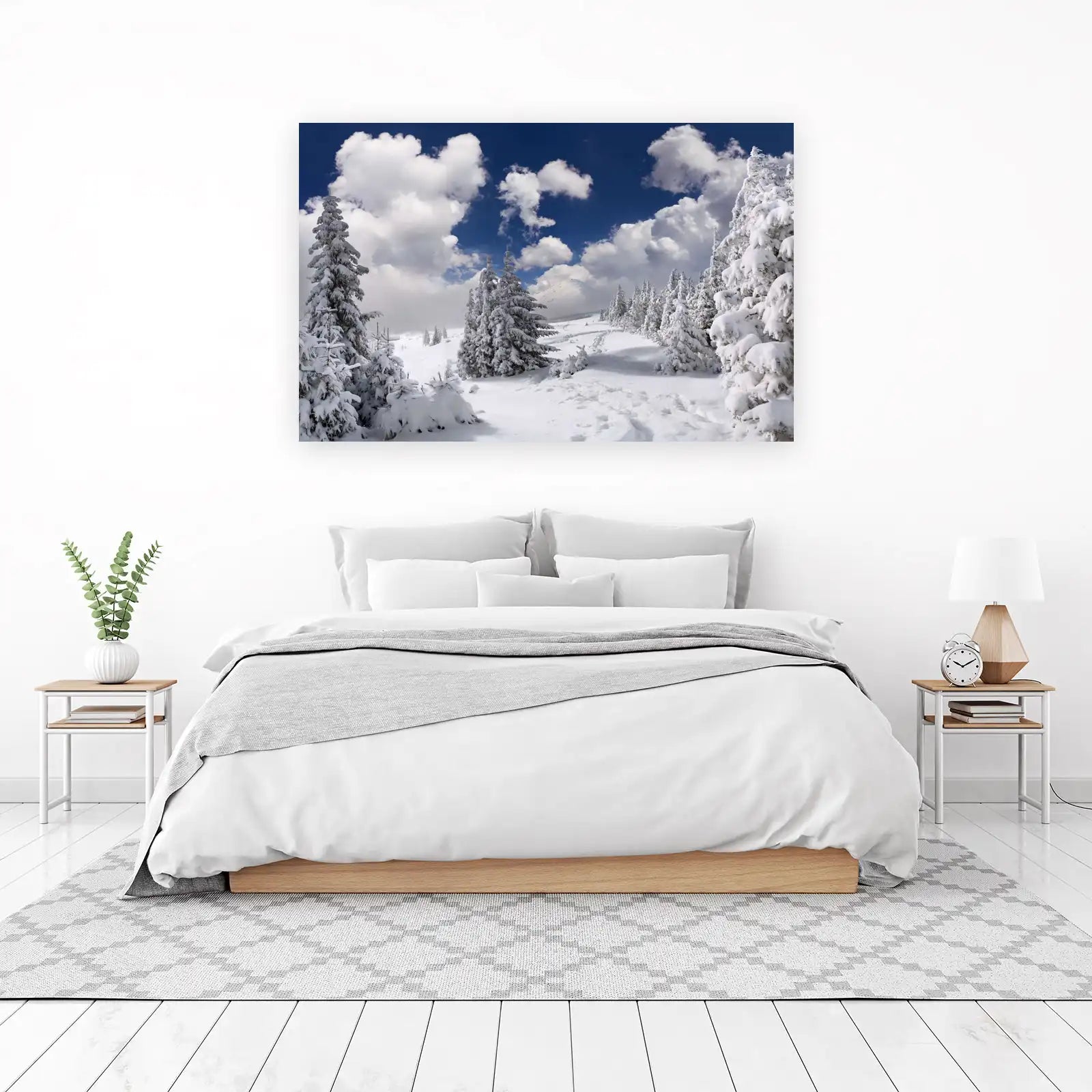 Winter Wonderland Snow Forest Wall Art