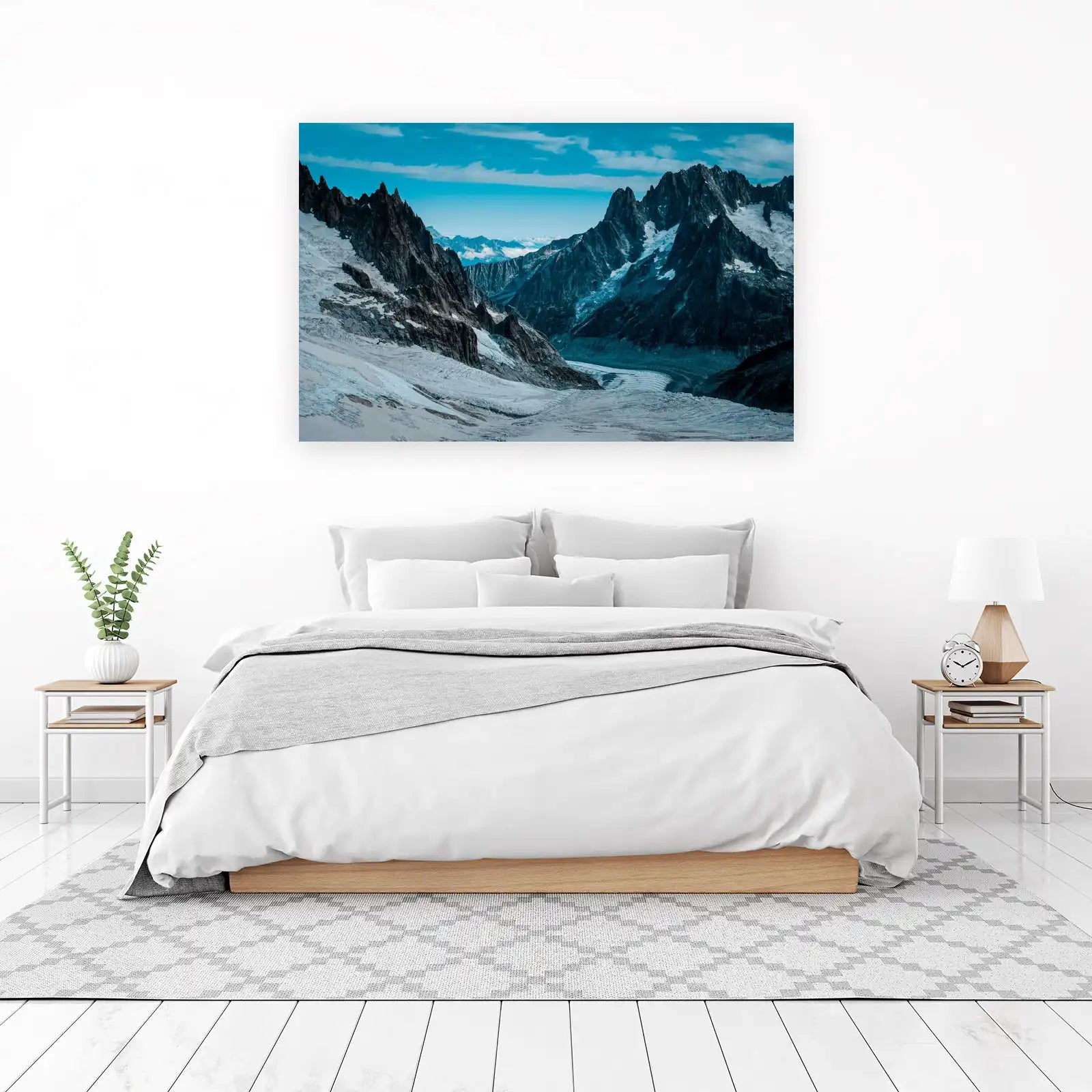 Majestic Glacier Peaks Wall Art
