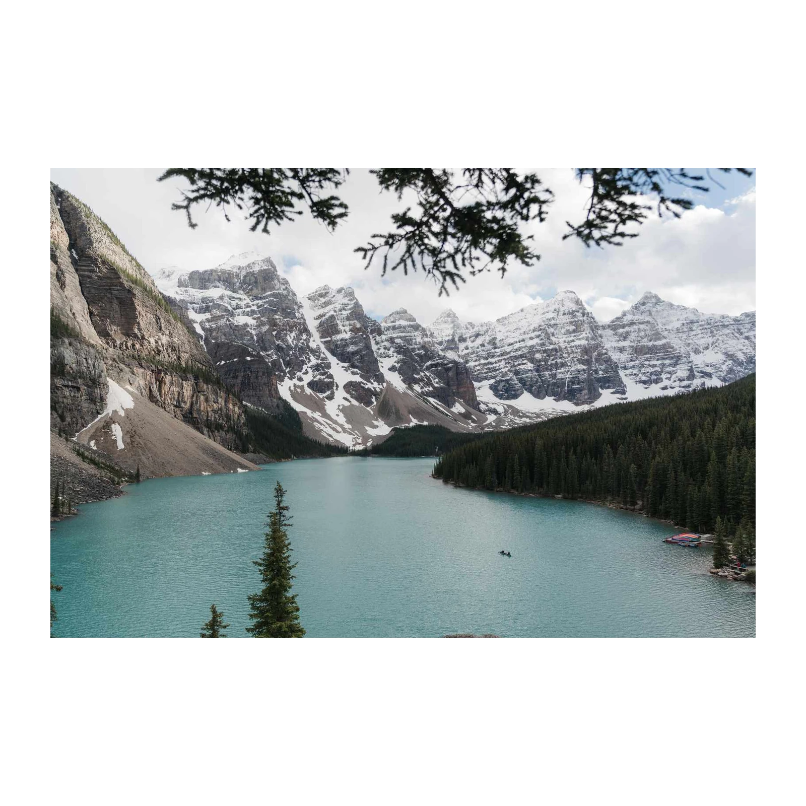 Turquoise Lake Mountain Serenity Wall Art