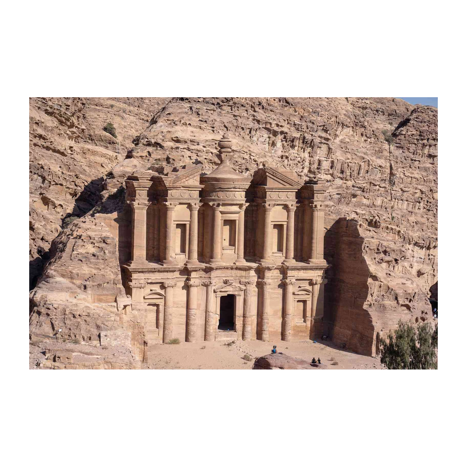 Majestic Petra Monastery Ancient City Wall Art